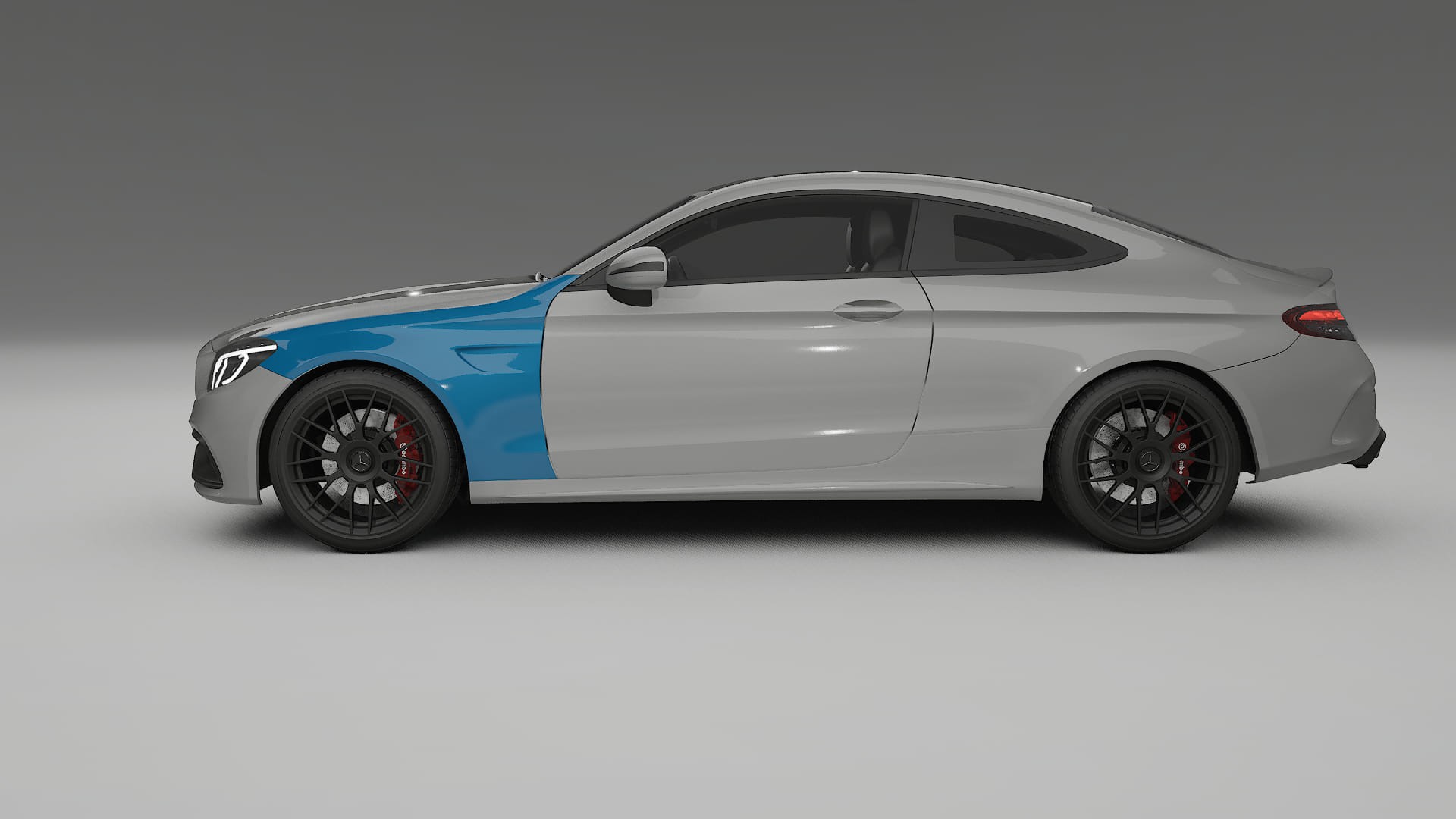 Lakbeschermingsfolie Mercedes C63 AMG W205 coupe | CrystalGuard Transparante Volledige PPF Voorgevormde Set