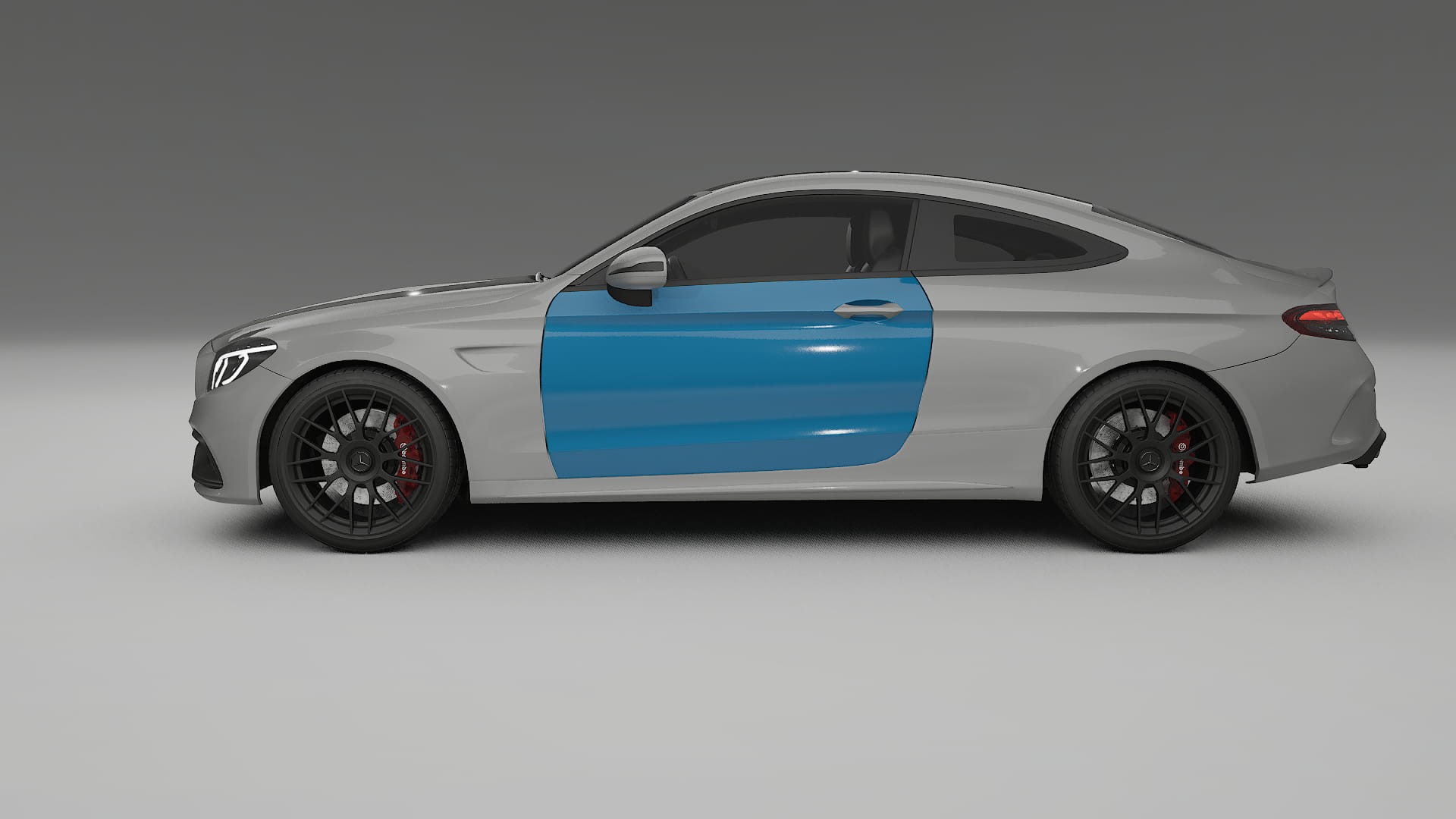 Lakbeschermingsfolie Mercedes C63 AMG W205 coupe | CrystalGuard Transparante Volledige PPF Voorgevormde Set