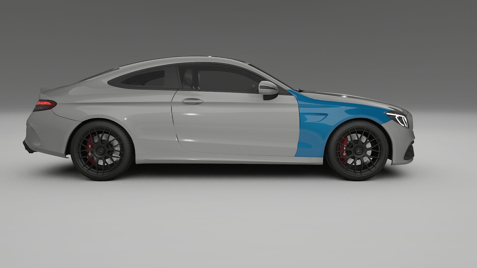 Lakbeschermingsfolie Mercedes C63 AMG W205 coupe | CrystalGuard Transparante Volledige PPF Voorgevormde Set