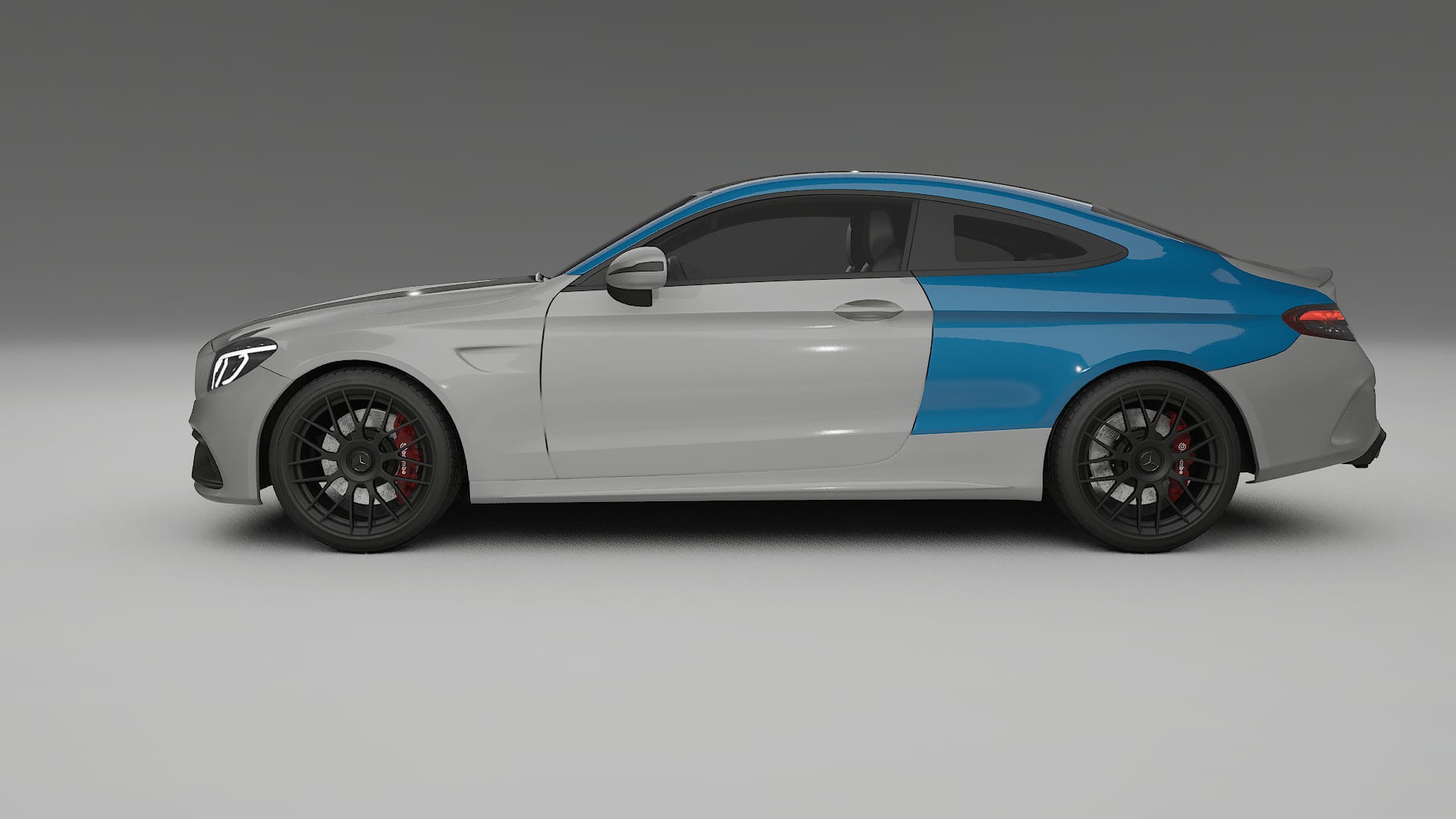 Lakbeschermingsfolie Mercedes C63 AMG W205 coupe | CrystalGuard Transparante Volledige PPF Voorgevormde Set