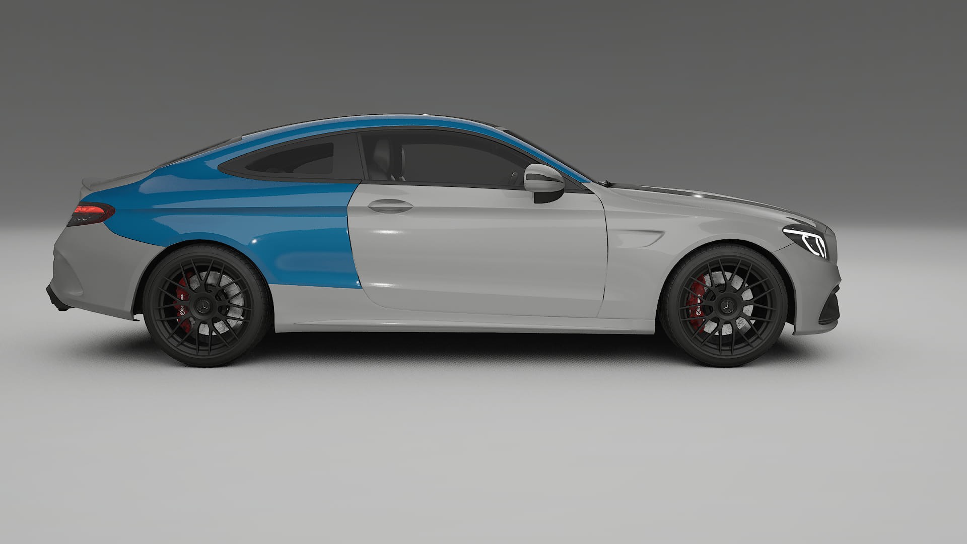 Lakbeschermingsfolie Mercedes C63 AMG W205 coupe | CrystalGuard Transparante Volledige PPF Voorgevormde Set