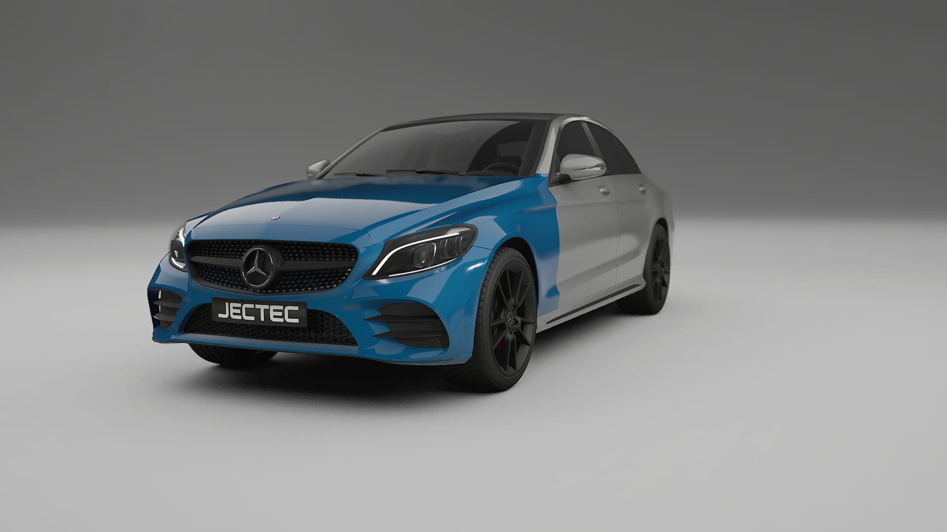 Lakbeschermingsfolie Mercedes C-class W205 AMG sedan | CrystalGuard Transparante Volledige PPF Voorgevormde Set