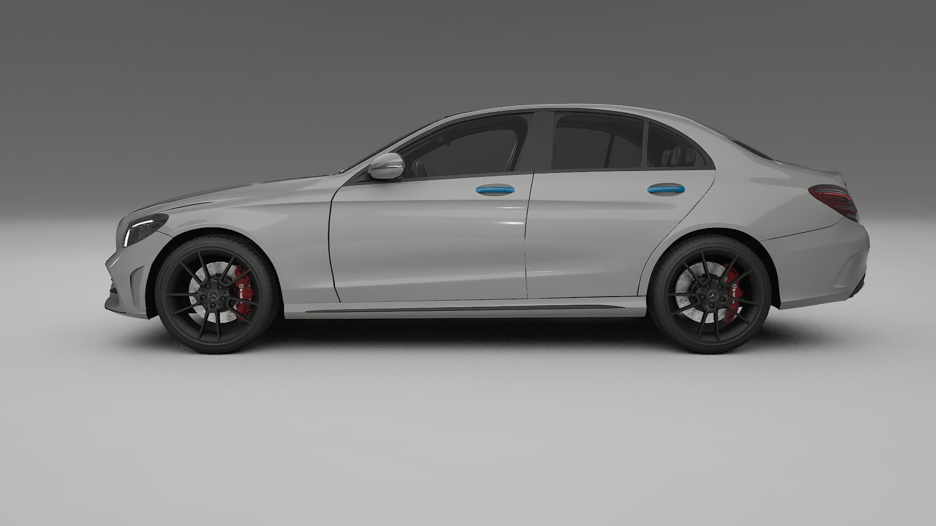 Lakbeschermingsfolie Mercedes C-class W205 AMG sedan | CrystalGuard Transparante Volledige PPF Voorgevormde Set