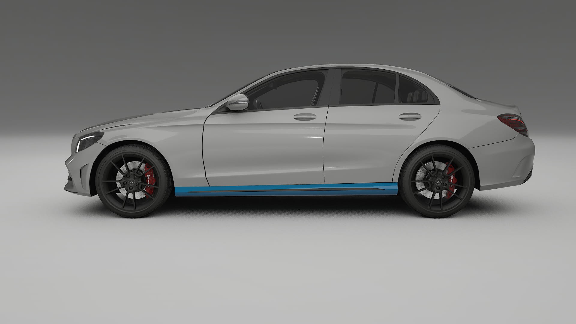 Lakbeschermingsfolie Mercedes C-class W205 AMG sedan | CrystalGuard Transparante Volledige PPF Voorgevormde Set