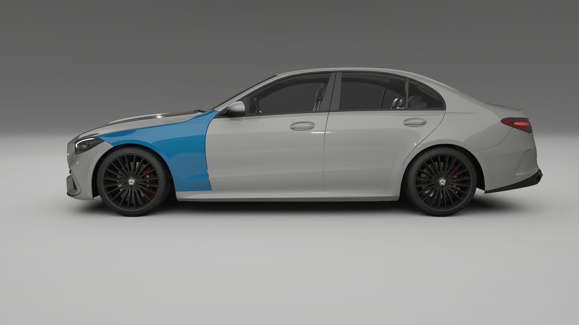 Lakbeschermingsfolie Mercedes C-class W206 | CrystalGuard Transparante Volledige PPF Voorgevormde Set