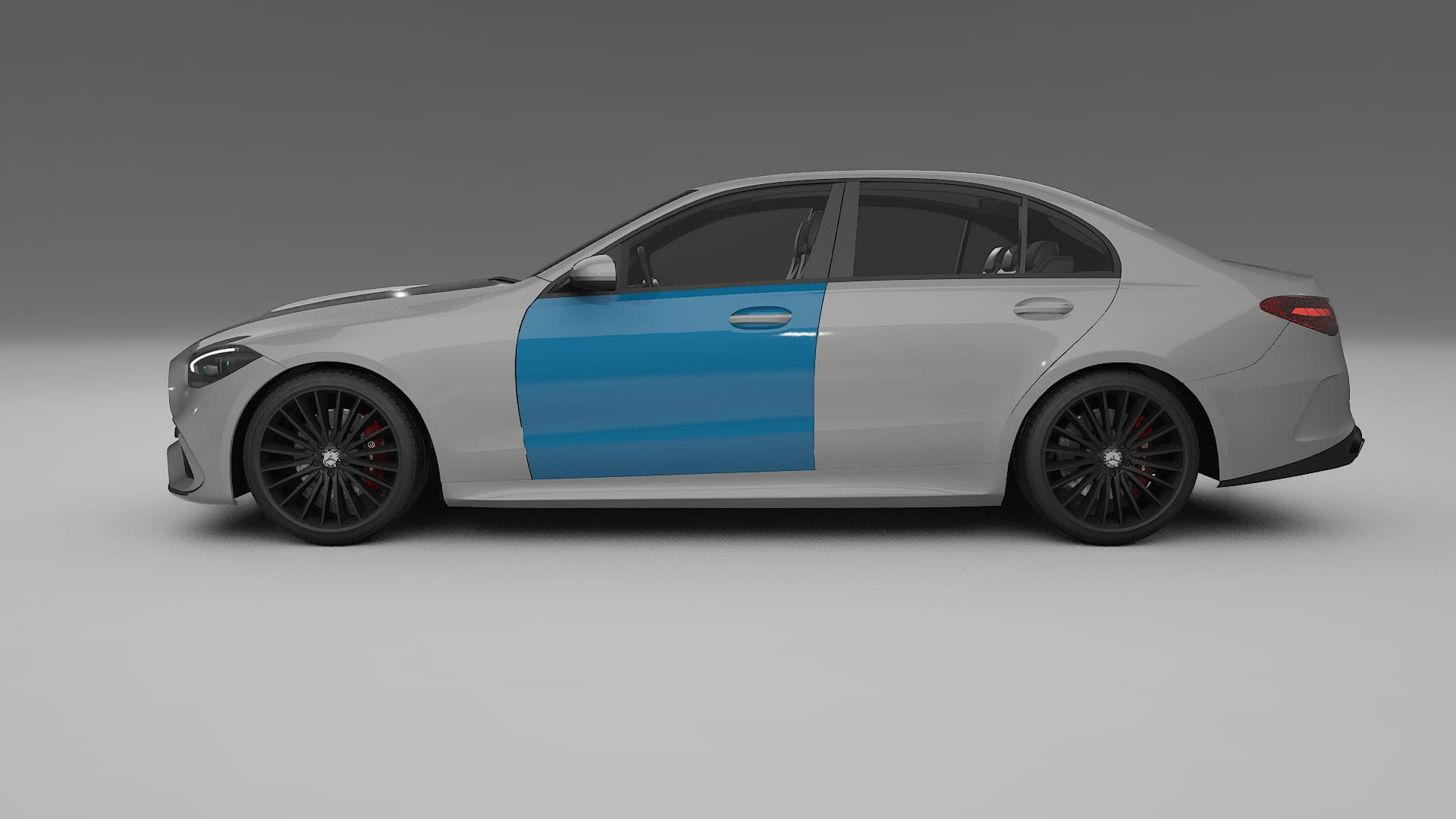 Lakbeschermingsfolie Mercedes C-class W206 | CrystalGuard Transparante Volledige PPF Voorgevormde Set