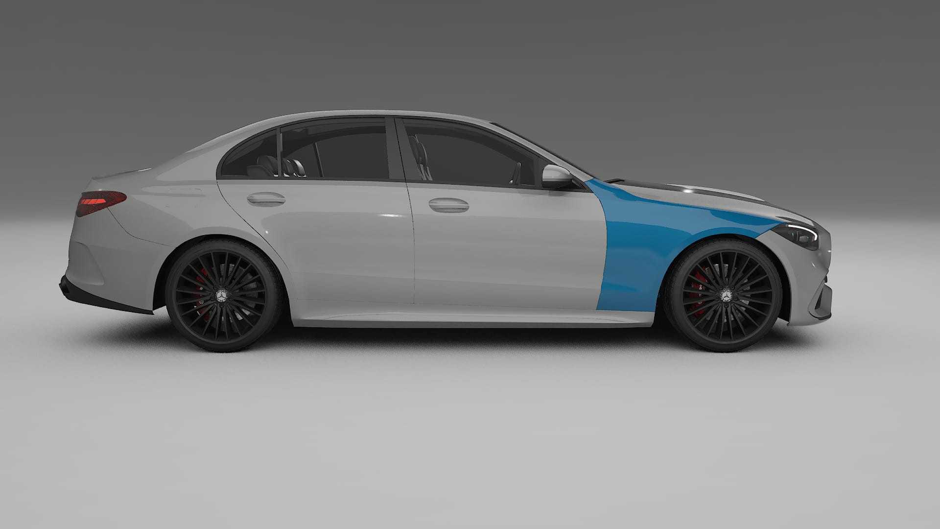 Lakbeschermingsfolie Mercedes C-class W206 | CrystalGuard Transparante Volledige PPF Voorgevormde Set