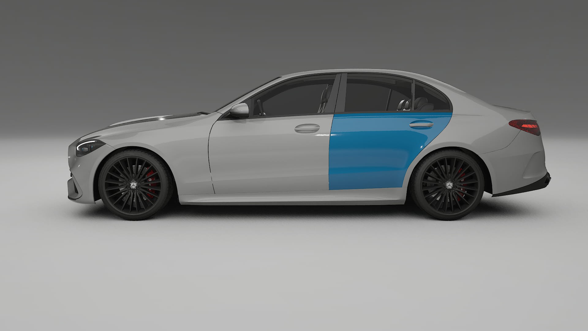 Lakbeschermingsfolie Mercedes C-class W206 | CrystalGuard Transparante Volledige PPF Voorgevormde Set