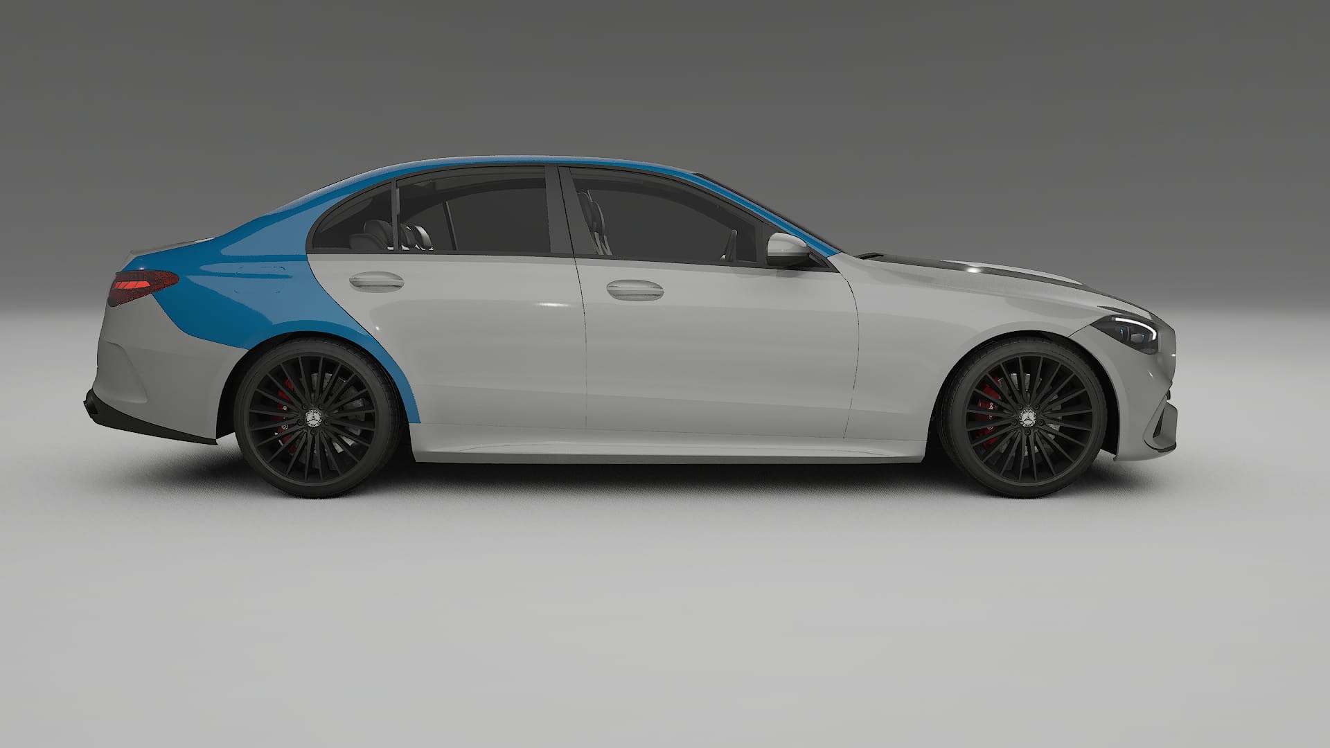 Lakbeschermingsfolie Mercedes C-class W206 | CrystalGuard Transparante Volledige PPF Voorgevormde Set