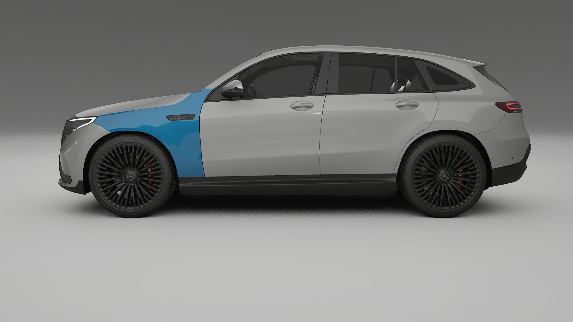 Lakbeschermingsfolie Mercedes EQC AMG | CrystalGuard Transparante Volledige PPF Voorgevormde Set