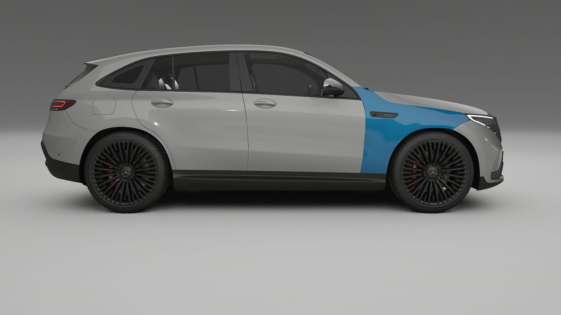 Lakbeschermingsfolie Mercedes EQC AMG | CrystalGuard Transparante Volledige PPF Voorgevormde Set