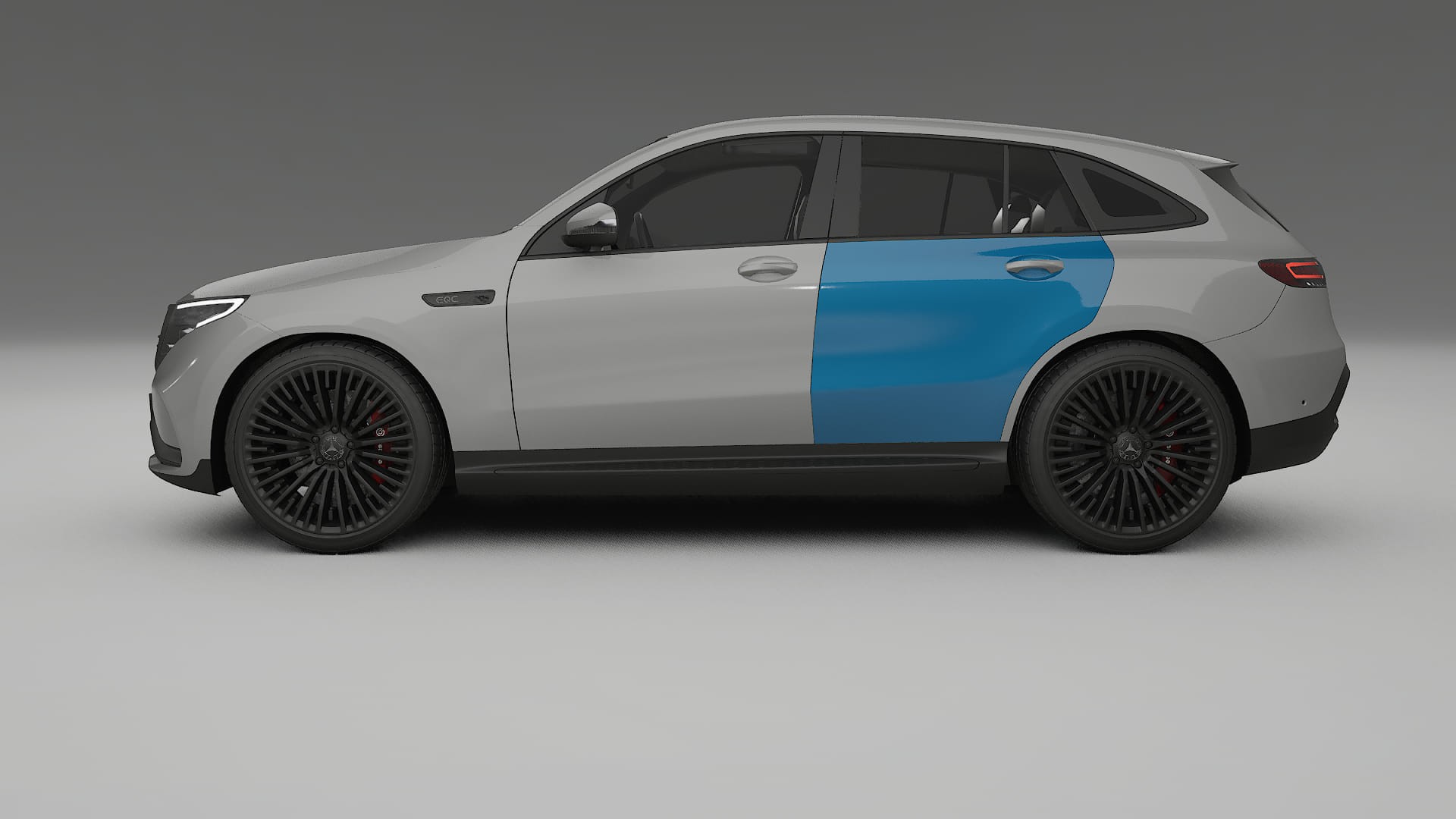 Lakbeschermingsfolie Mercedes EQC AMG | CrystalGuard Transparante Volledige PPF Voorgevormde Set