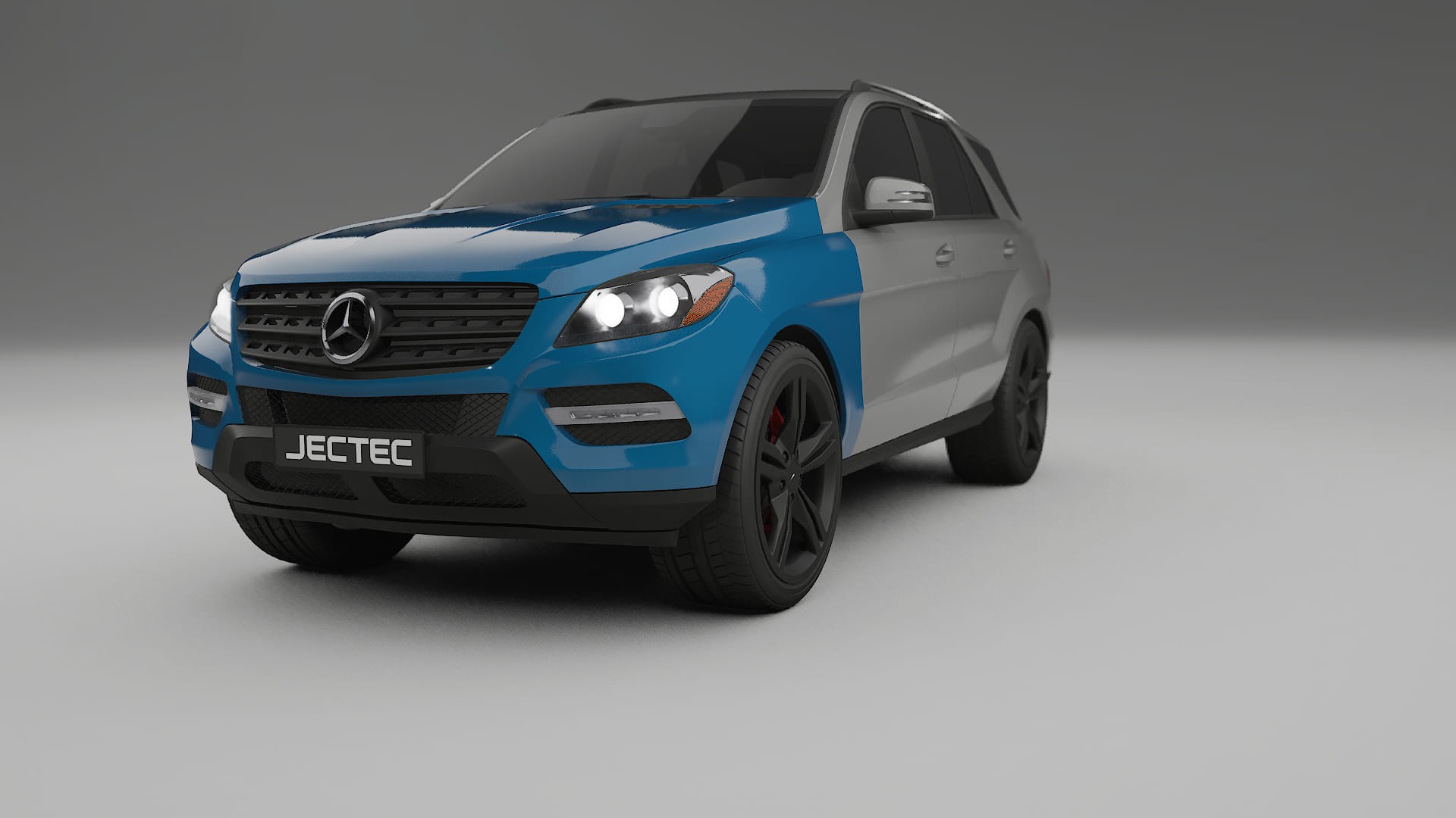 Lakbeschermingsfolie Mercedes M-class W166 | CrystalGuard Transparante Volledige PPF Voorgevormde Set