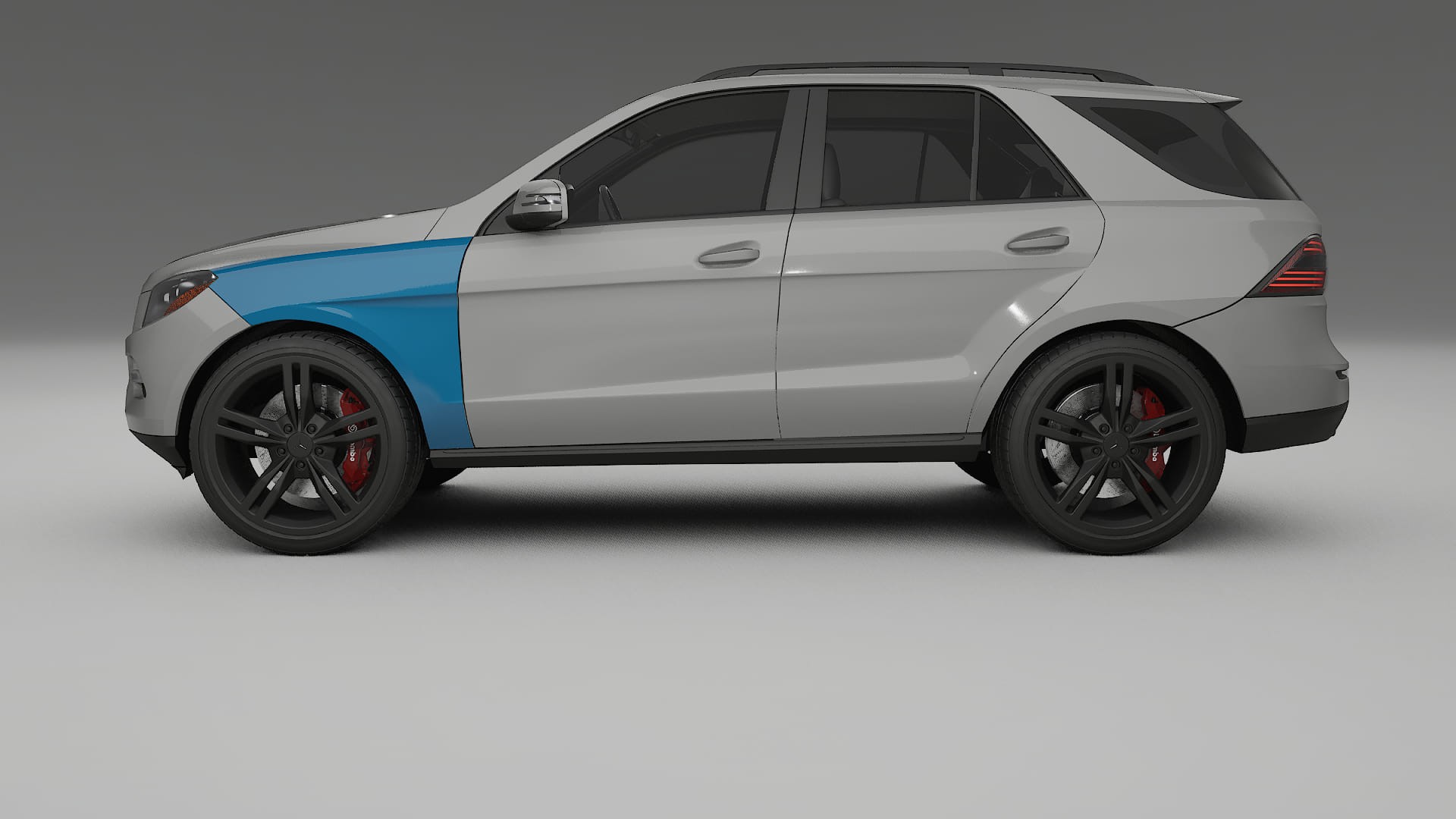 Lakbeschermingsfolie Mercedes M-class W166 | CrystalGuard Transparante Volledige PPF Voorgevormde Set