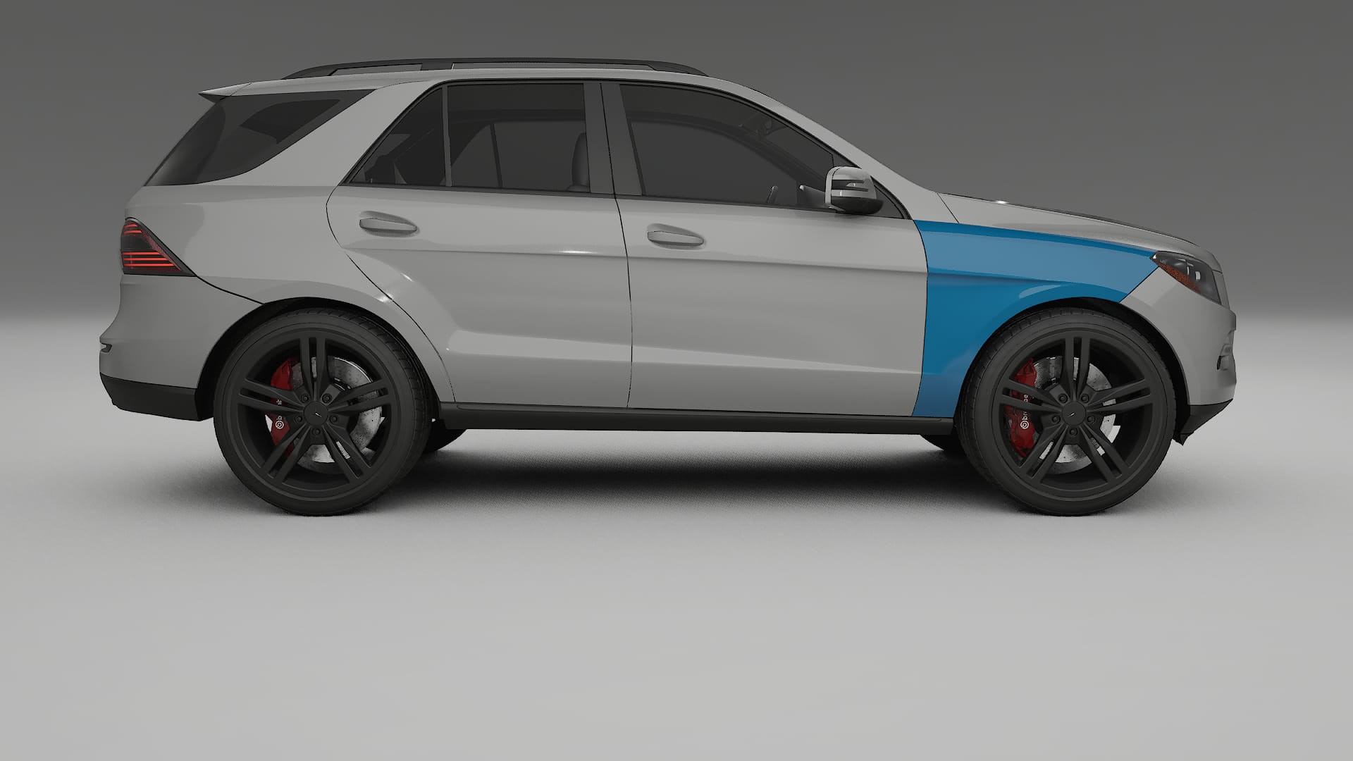 Lakbeschermingsfolie Mercedes M-class W166 | CrystalGuard Transparante Volledige PPF Voorgevormde Set