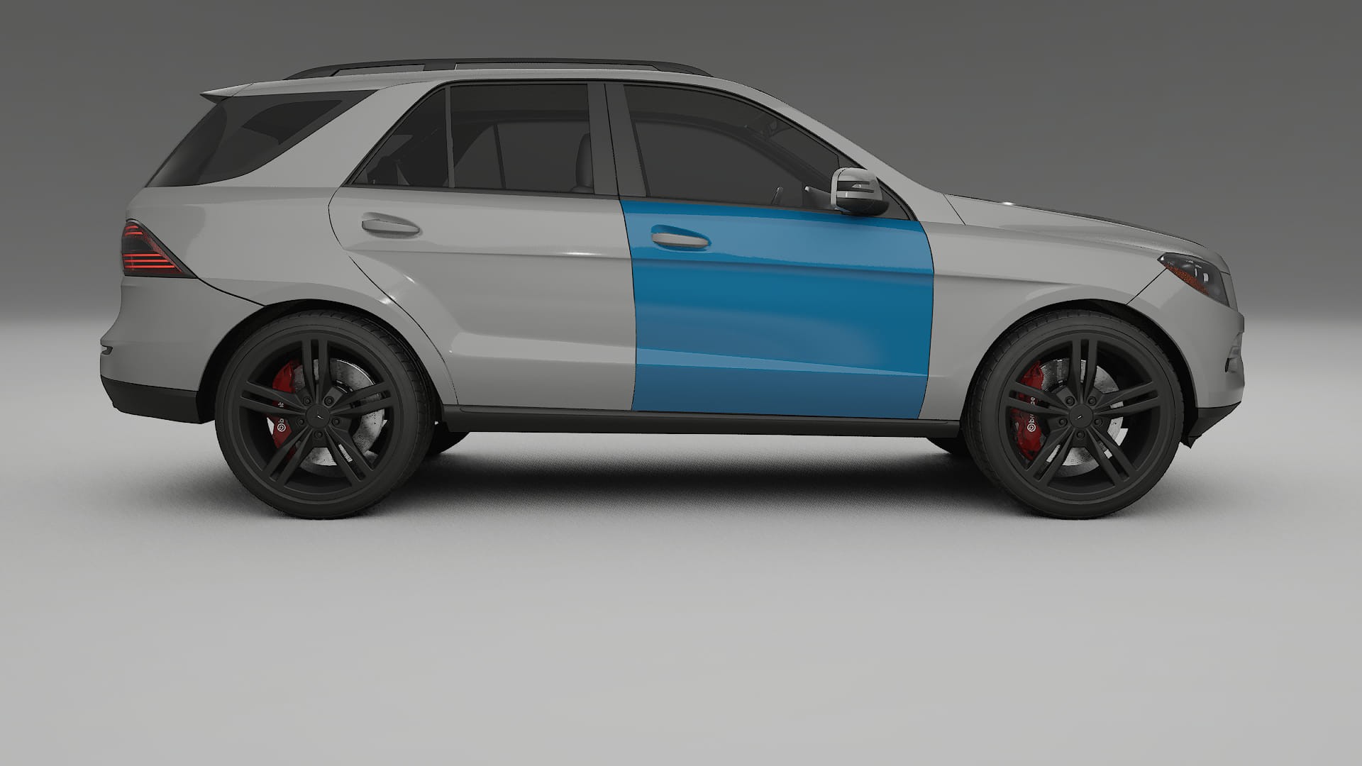 Lakbeschermingsfolie Mercedes M-class W166 | CrystalGuard Transparante Volledige PPF Voorgevormde Set