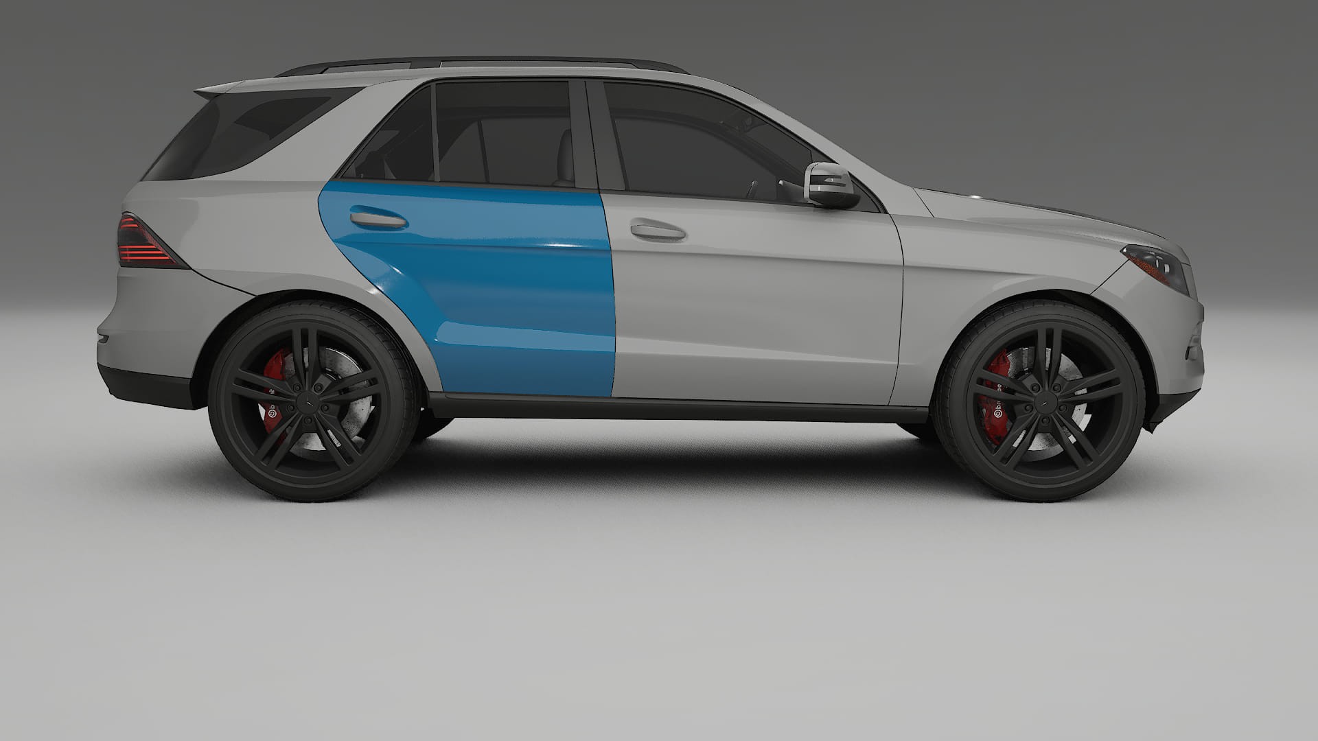 Lakbeschermingsfolie Mercedes M-class W166 | CrystalGuard Transparante Volledige PPF Voorgevormde Set