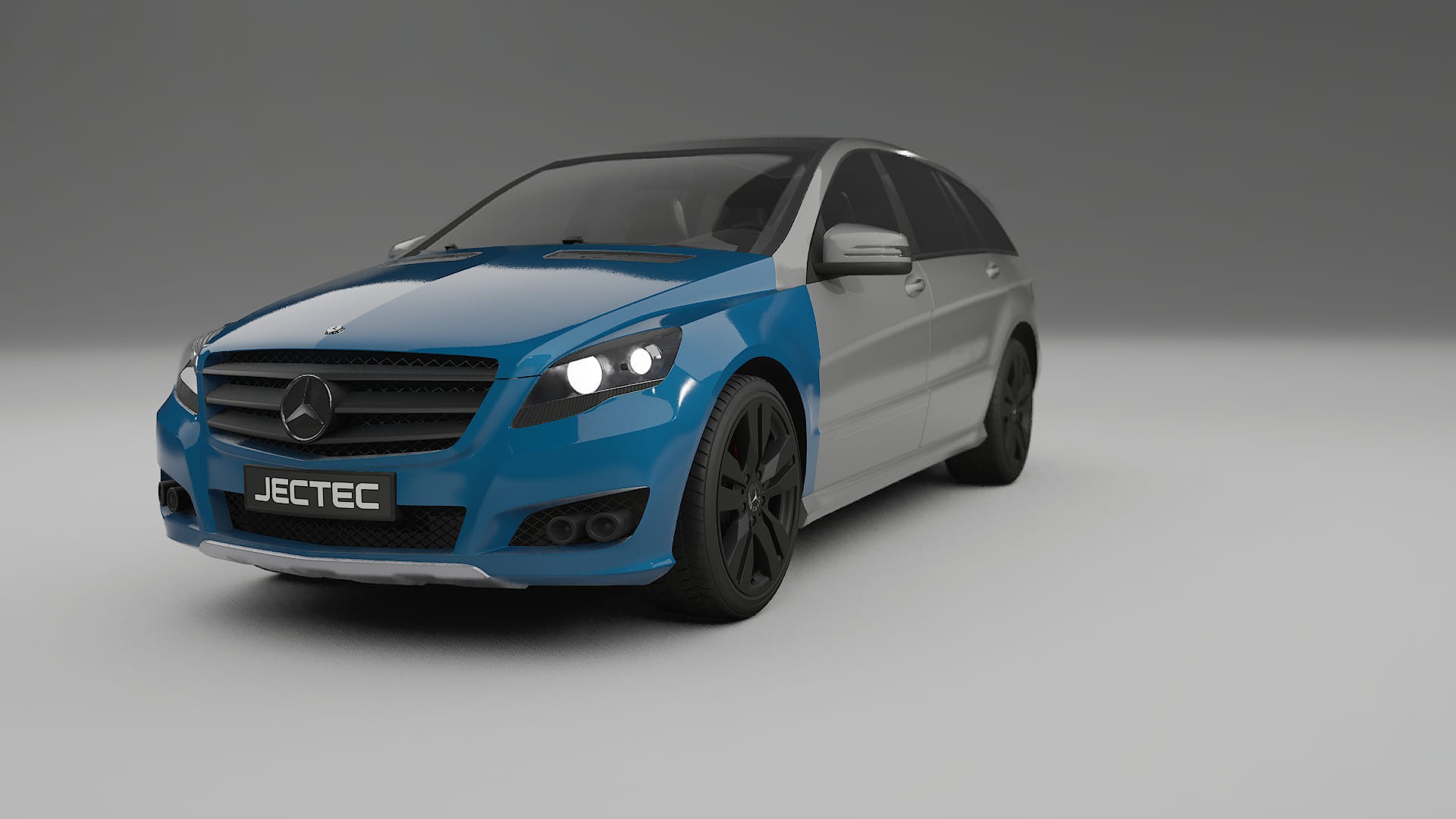 Lakbeschermingsfolie Mercedes R-class W251 facelift | CrystalGuard Transparante Volledige PPF Voorgevormde Set