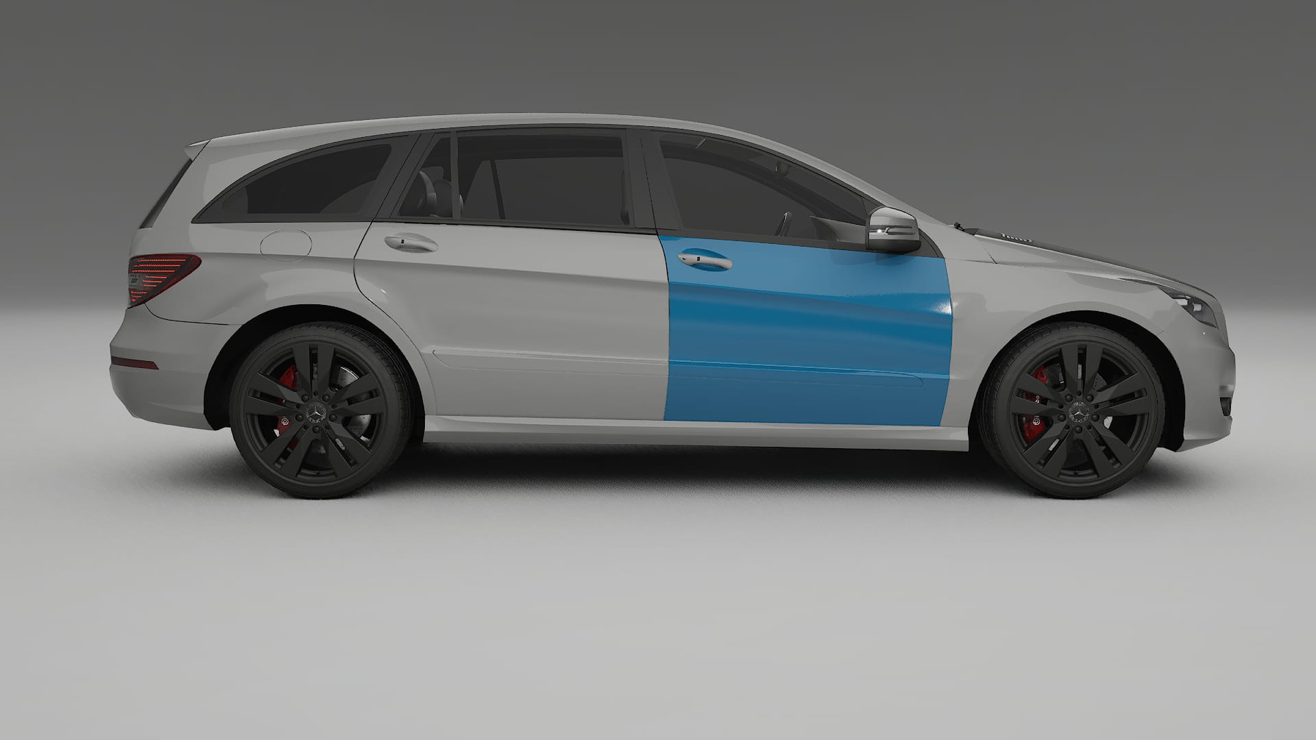 Lakbeschermingsfolie Mercedes R-class W251 facelift | CrystalGuard Transparante Volledige PPF Voorgevormde Set