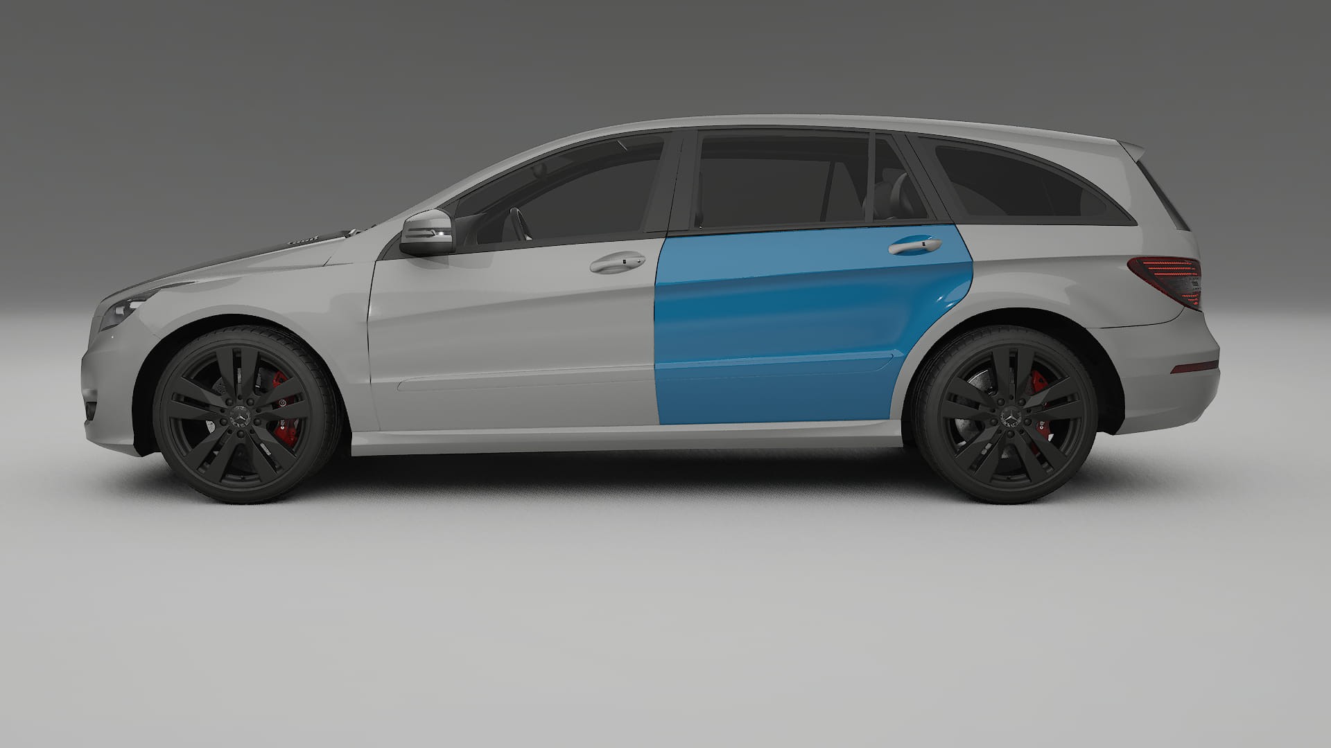 Lakbeschermingsfolie Mercedes R-class W251 facelift | CrystalGuard Transparante Volledige PPF Voorgevormde Set