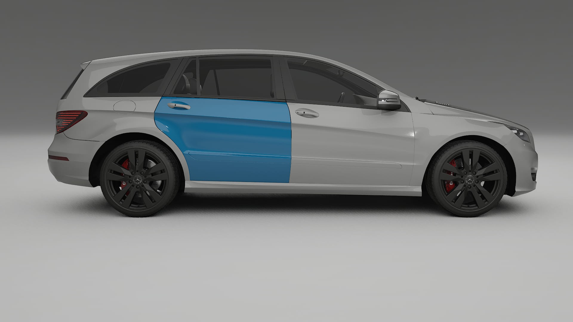 Lakbeschermingsfolie Mercedes R-class W251 facelift | CrystalGuard Transparante Volledige PPF Voorgevormde Set