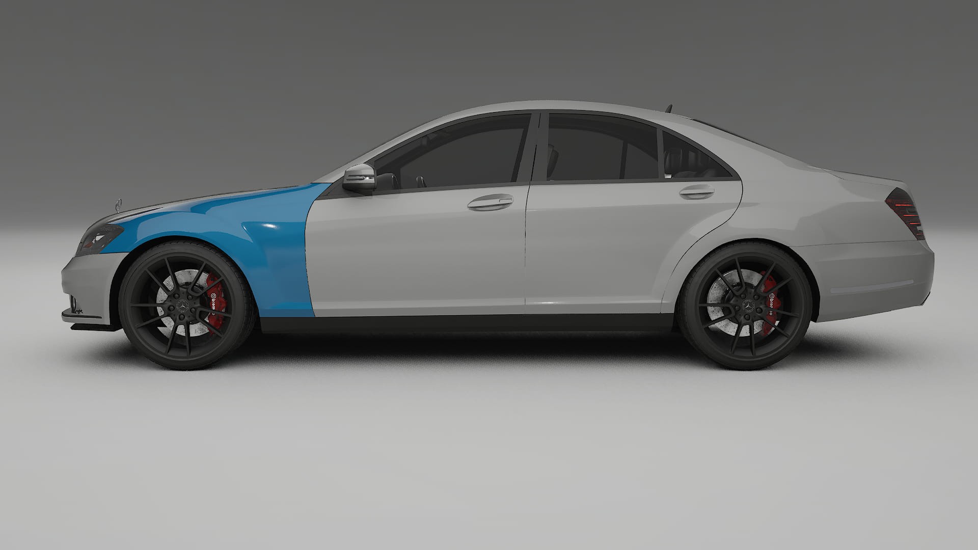 Lakbeschermingsfolie Mercedes S-class W221 facelift | CrystalGuard Transparante Volledige PPF Voorgevormde Set