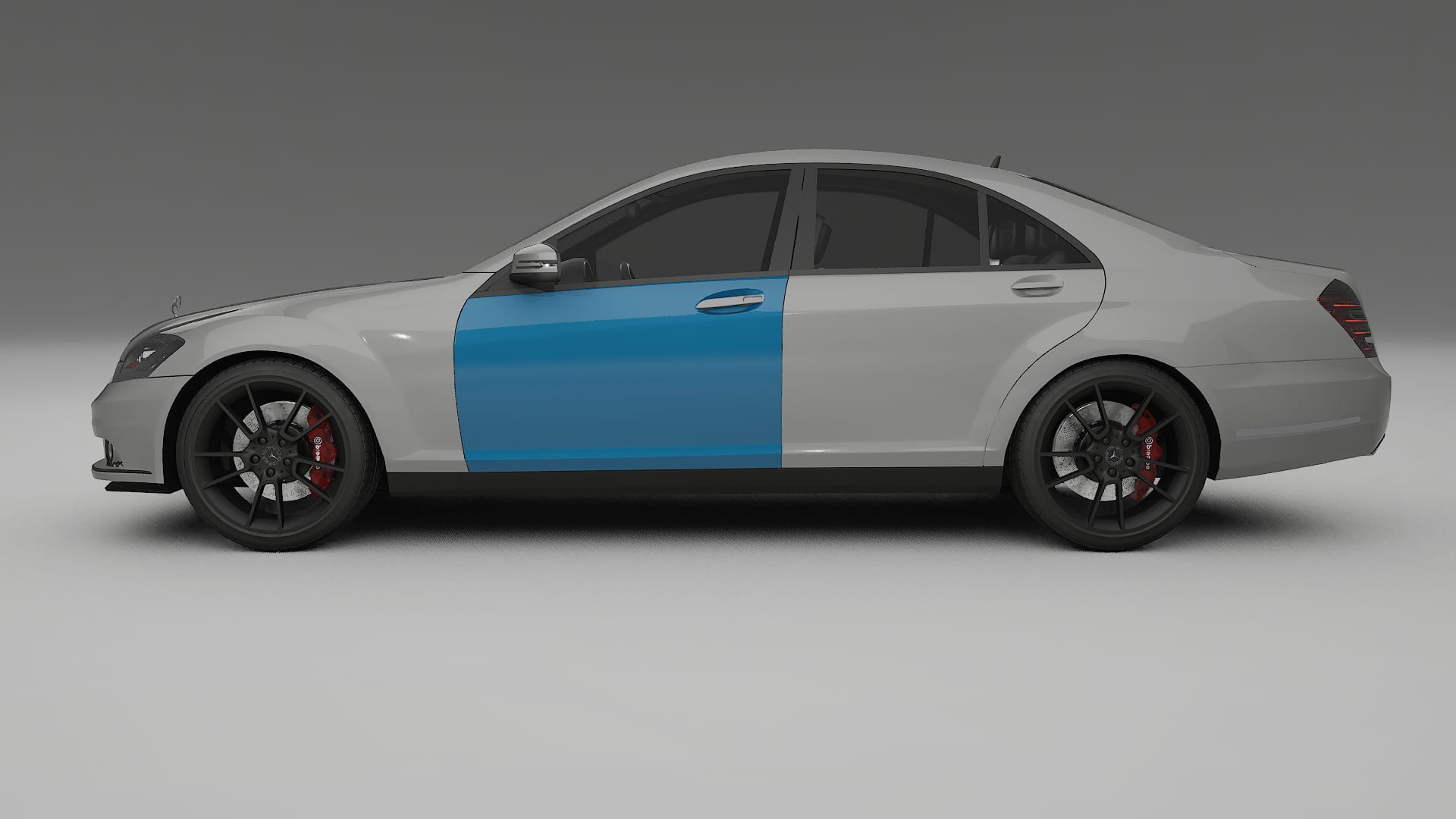 Lakbeschermingsfolie Mercedes S-class W221 facelift | CrystalGuard Transparante Volledige PPF Voorgevormde Set