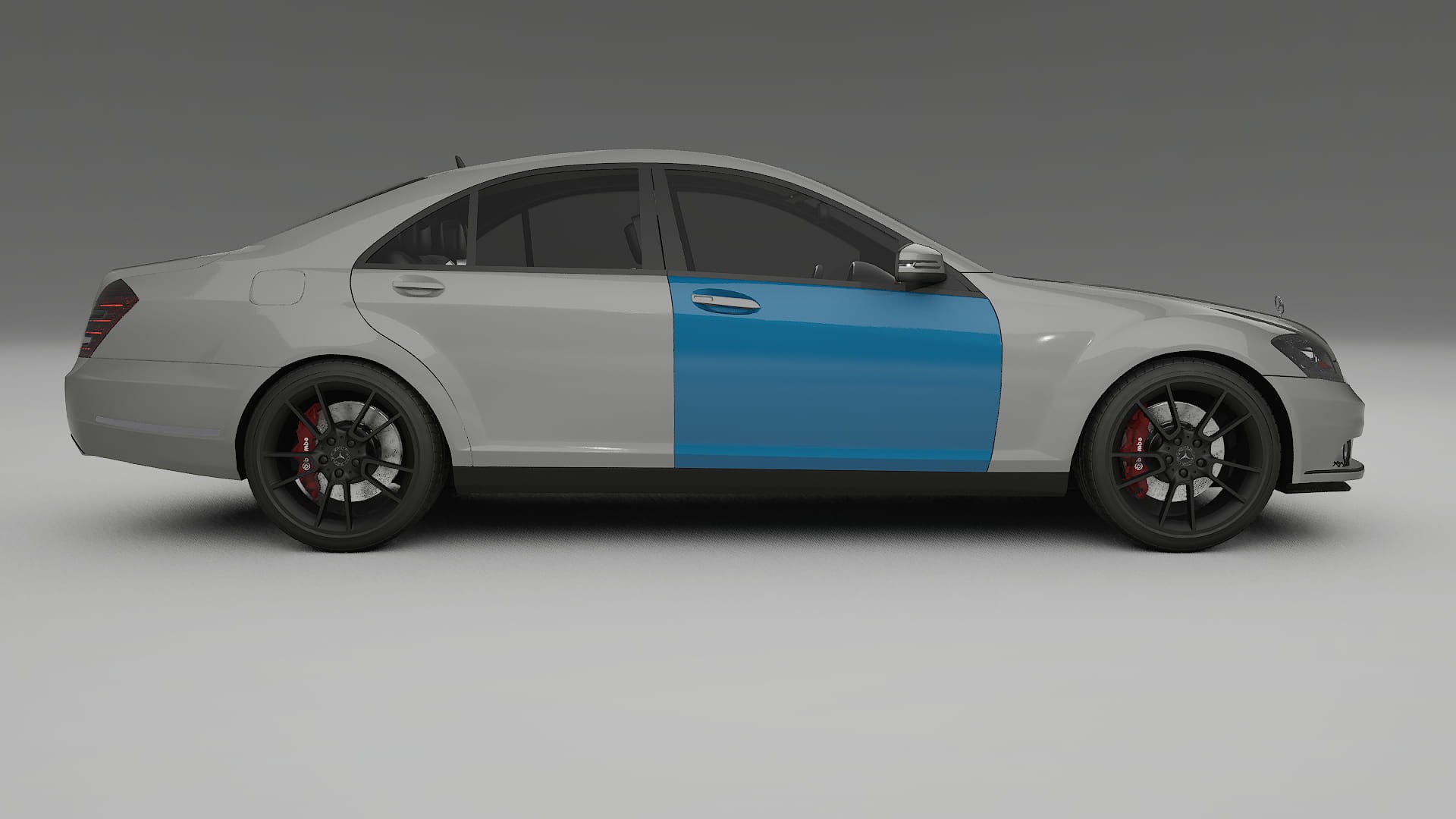 Lakbeschermingsfolie Mercedes S-class W221 facelift | CrystalGuard Transparante Volledige PPF Voorgevormde Set