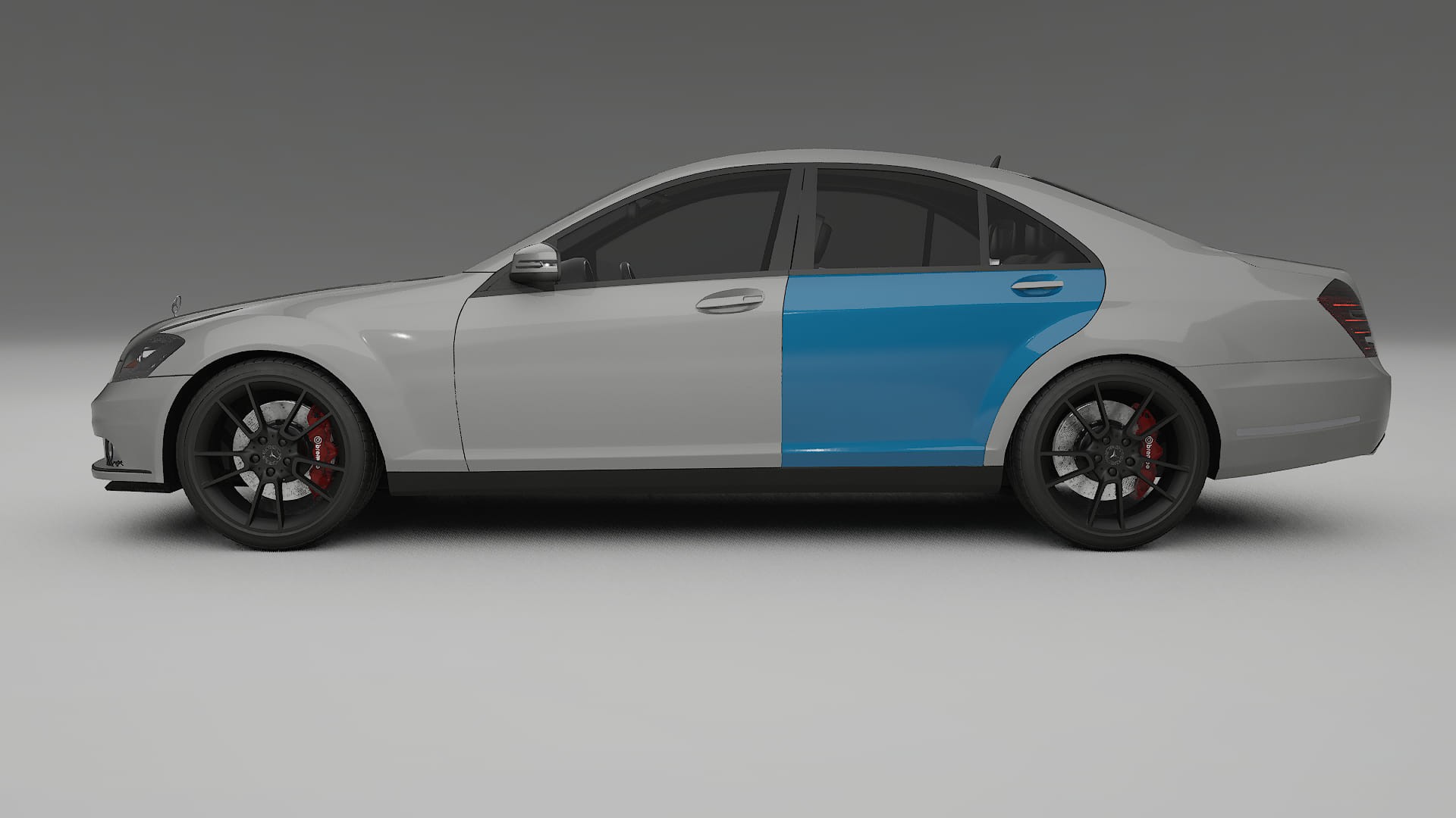 Lakbeschermingsfolie Mercedes S-class W221 facelift | CrystalGuard Transparante Volledige PPF Voorgevormde Set