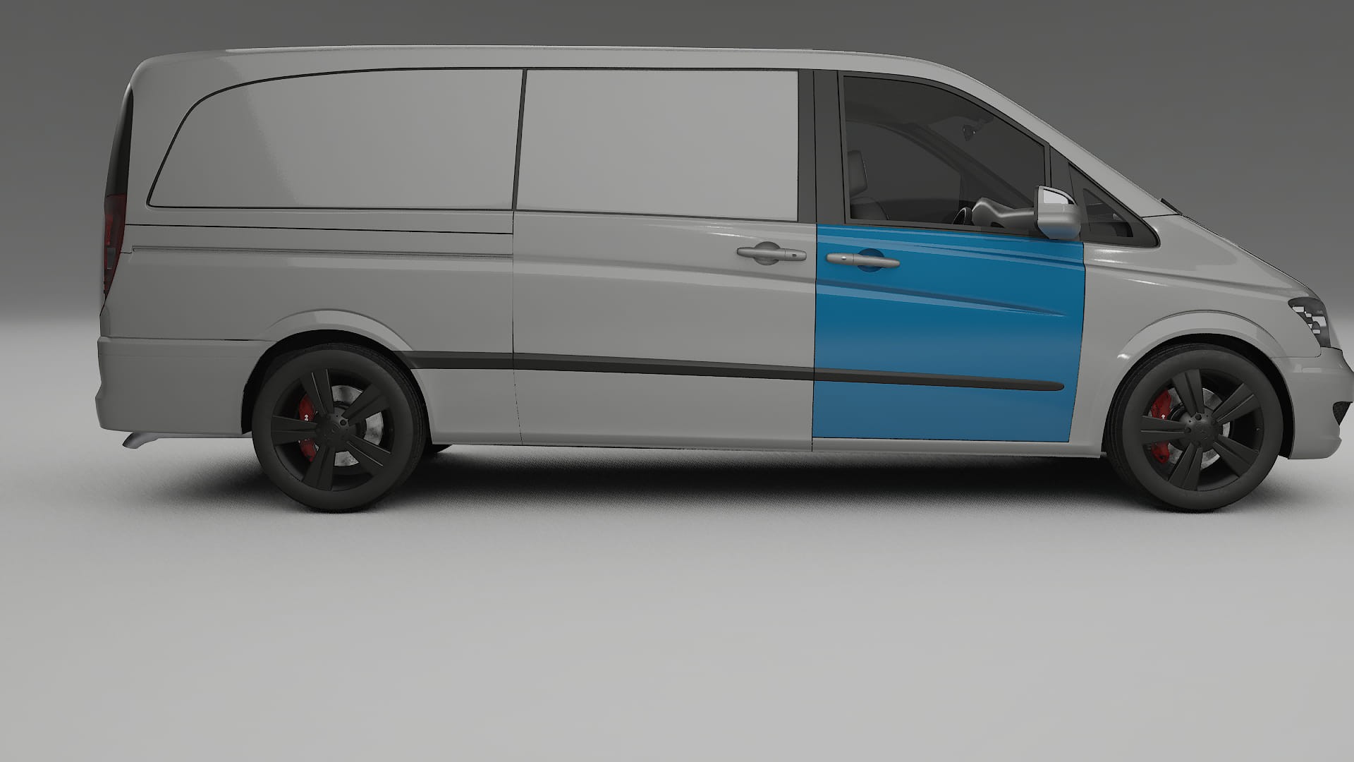 Lakbeschermingsfolie Mercedes Viano Extra lang W439 Facelift | CrystalGuard Transparante Volledige PPF Voorgevormde Set