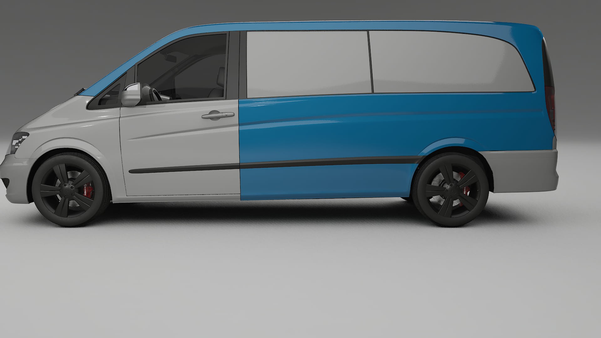 Lakbeschermingsfolie Mercedes Viano Extra lang W439 Facelift | CrystalGuard Transparante Volledige PPF Voorgevormde Set