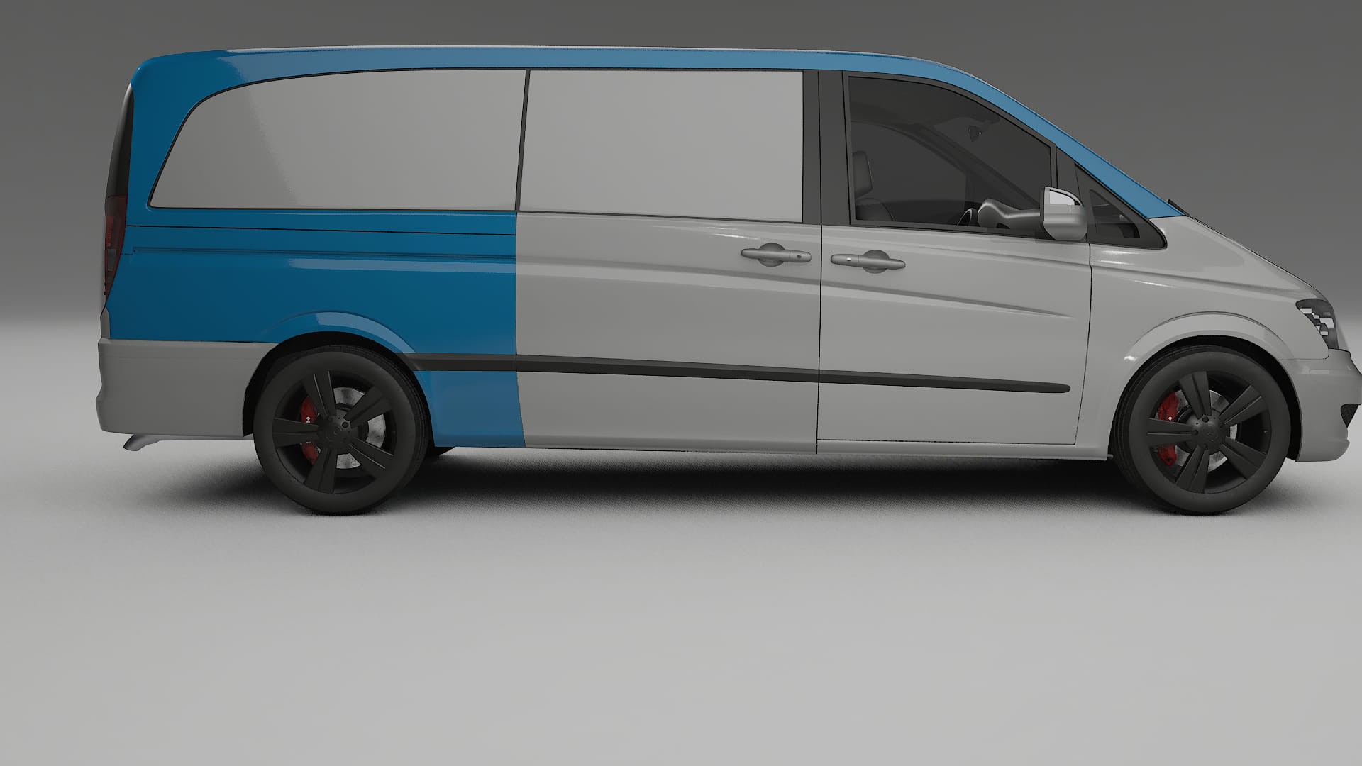 Lakbeschermingsfolie Mercedes Viano Extra lang W439 Facelift | CrystalGuard Transparante Volledige PPF Voorgevormde Set