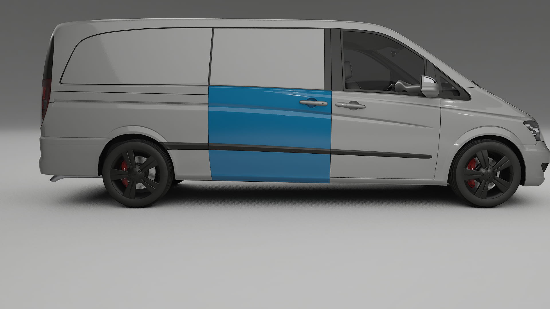 Lakbeschermingsfolie Mercedes Viano Extra lang W439 Facelift | CrystalGuard Transparante Volledige PPF Voorgevormde Set