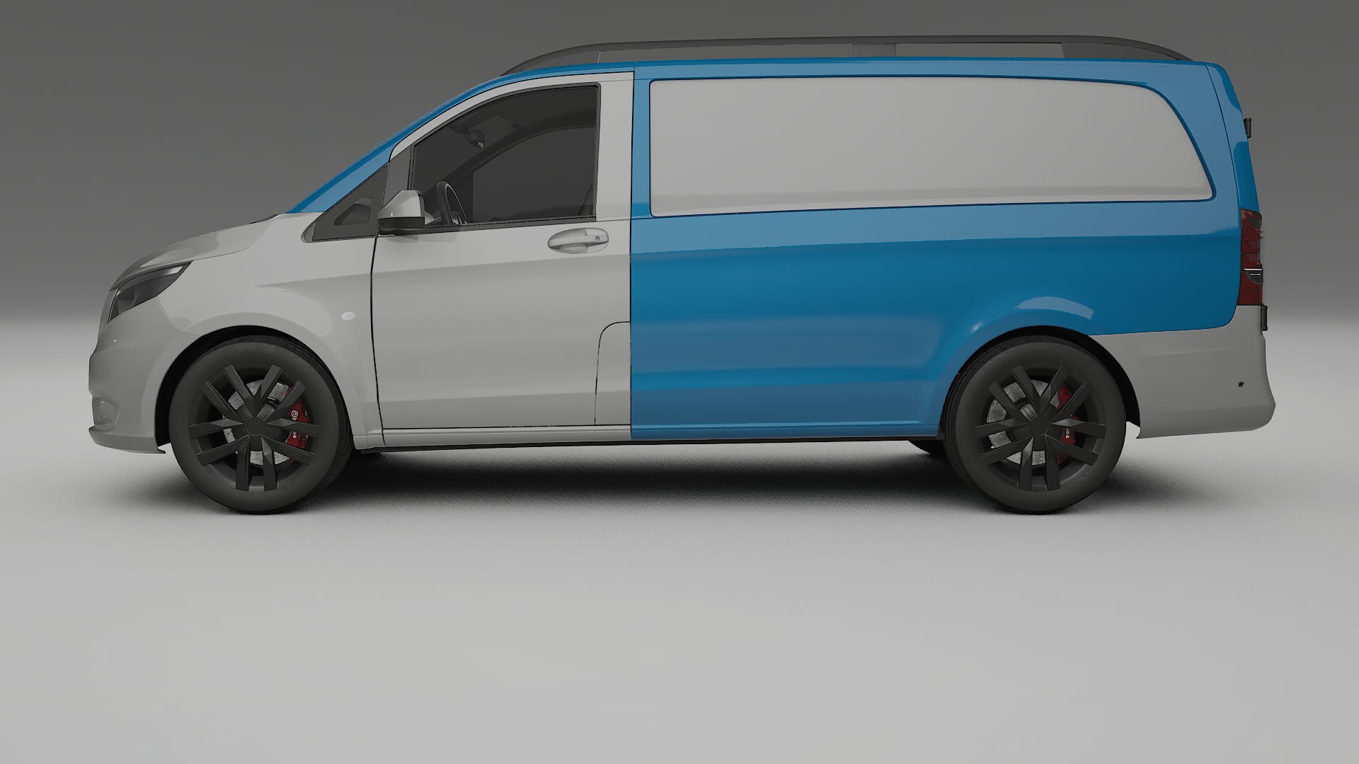 Lakbeschermingsfolie Mercedes Vito Kort W447 prefacelift | CrystalGuard Transparante Volledige PPF Voorgevormde Set