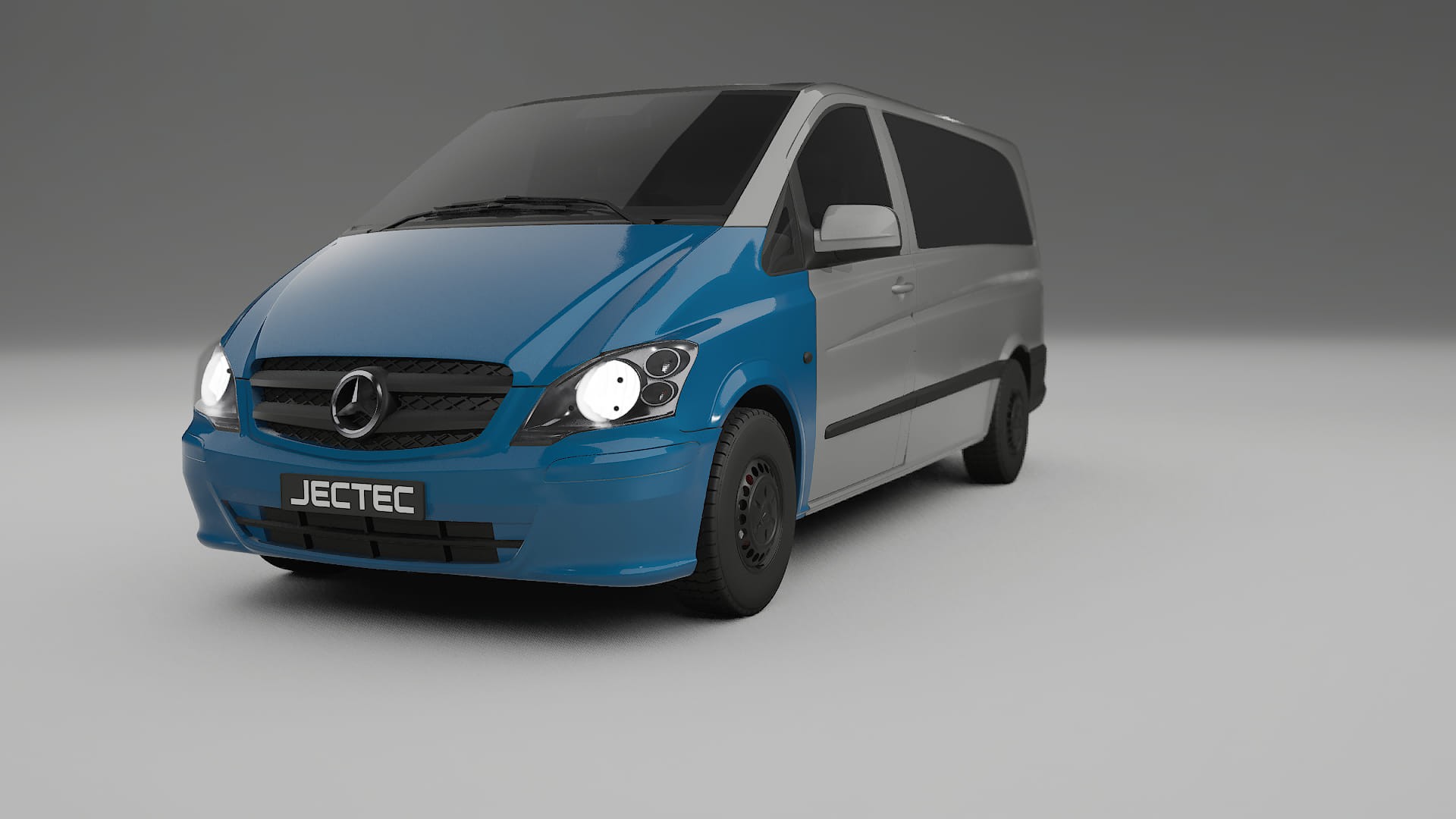 Lakbeschermingsfolie Mercedes Vito Kort W639 facelift | CrystalGuard Transparante Volledige PPF Voorgevormde Set
