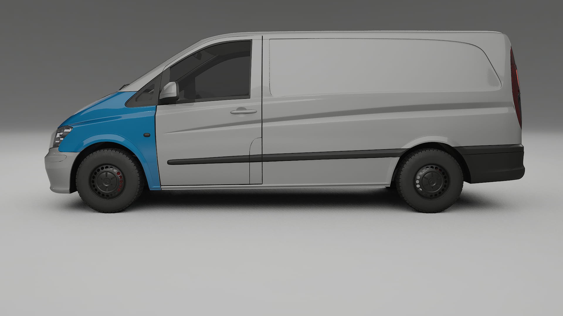 Lakbeschermingsfolie Mercedes Vito Kort W639 facelift | CrystalGuard Transparante Volledige PPF Voorgevormde Set