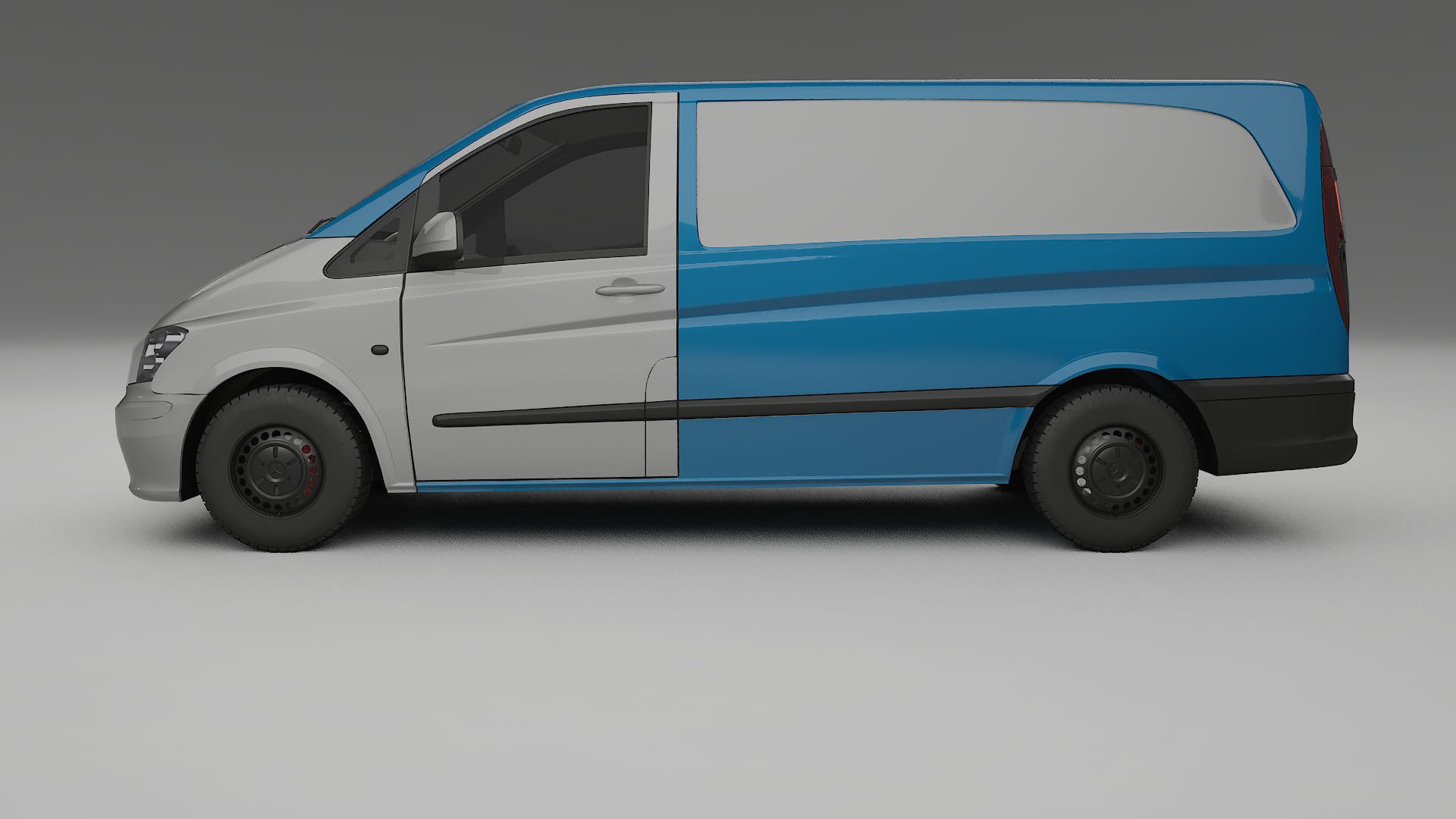 Lakbeschermingsfolie Mercedes Vito Kort W639 facelift | CrystalGuard Transparante Volledige PPF Voorgevormde Set