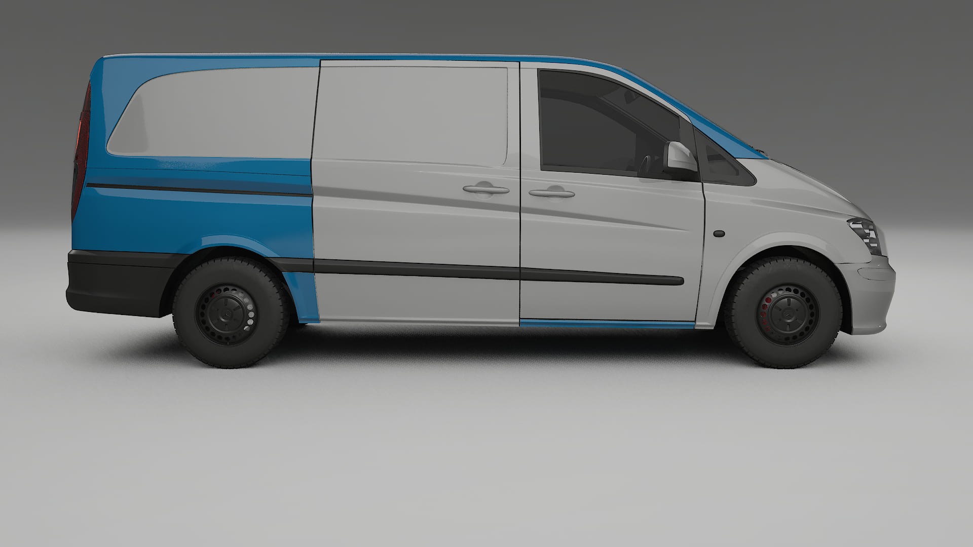 Lakbeschermingsfolie Mercedes Vito Kort W639 facelift | CrystalGuard Transparante Volledige PPF Voorgevormde Set