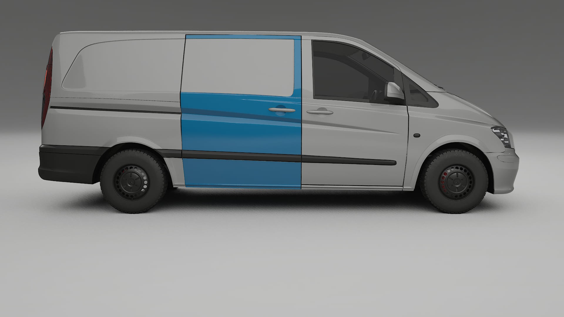 Lakbeschermingsfolie Mercedes Vito Kort W639 facelift | CrystalGuard Transparante Volledige PPF Voorgevormde Set