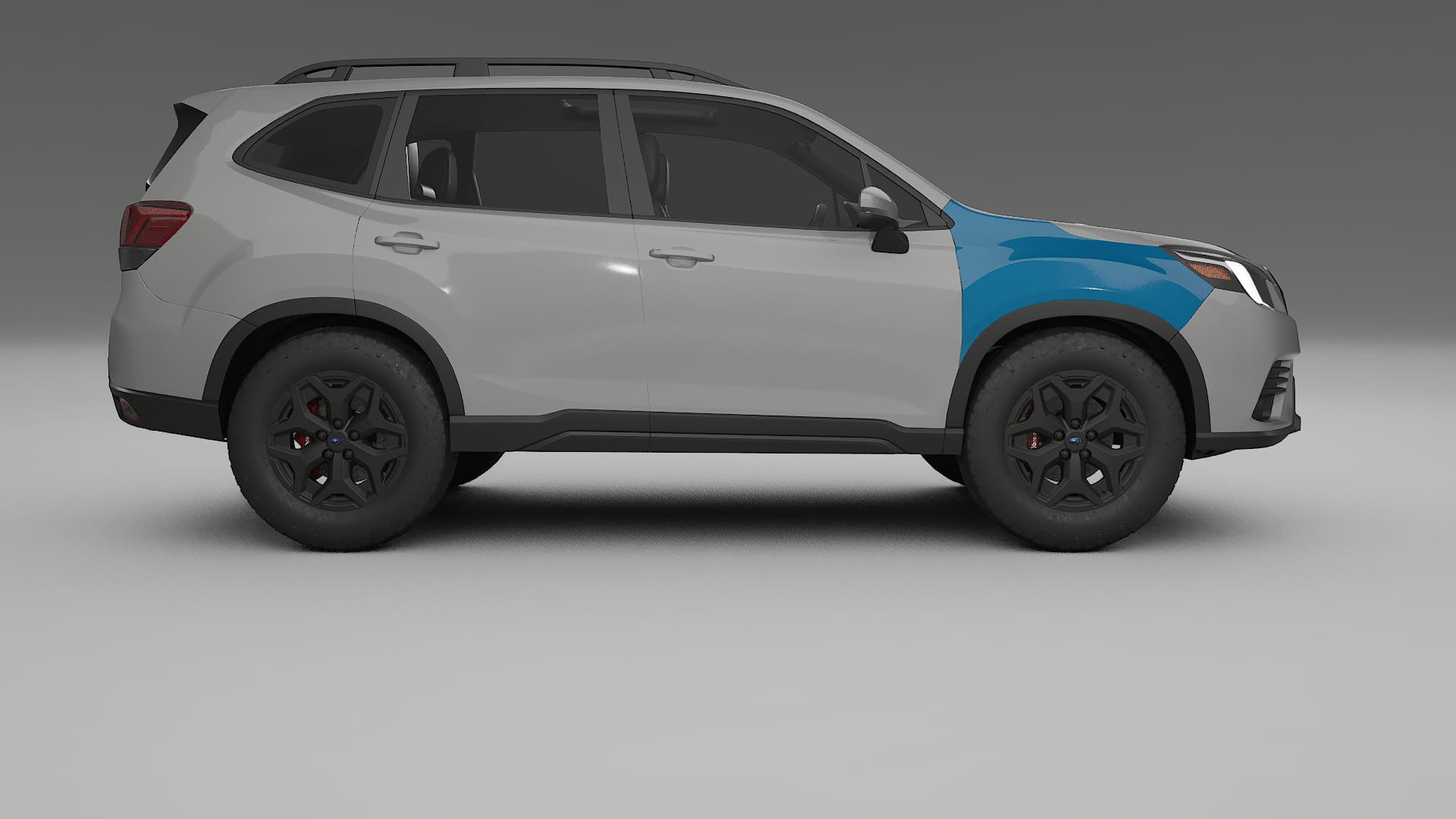 Lakbeschermingsfolie Subaru Forester V SK facelift | CrystalGuard Transparante Volledige PPF Voorgevormde Set