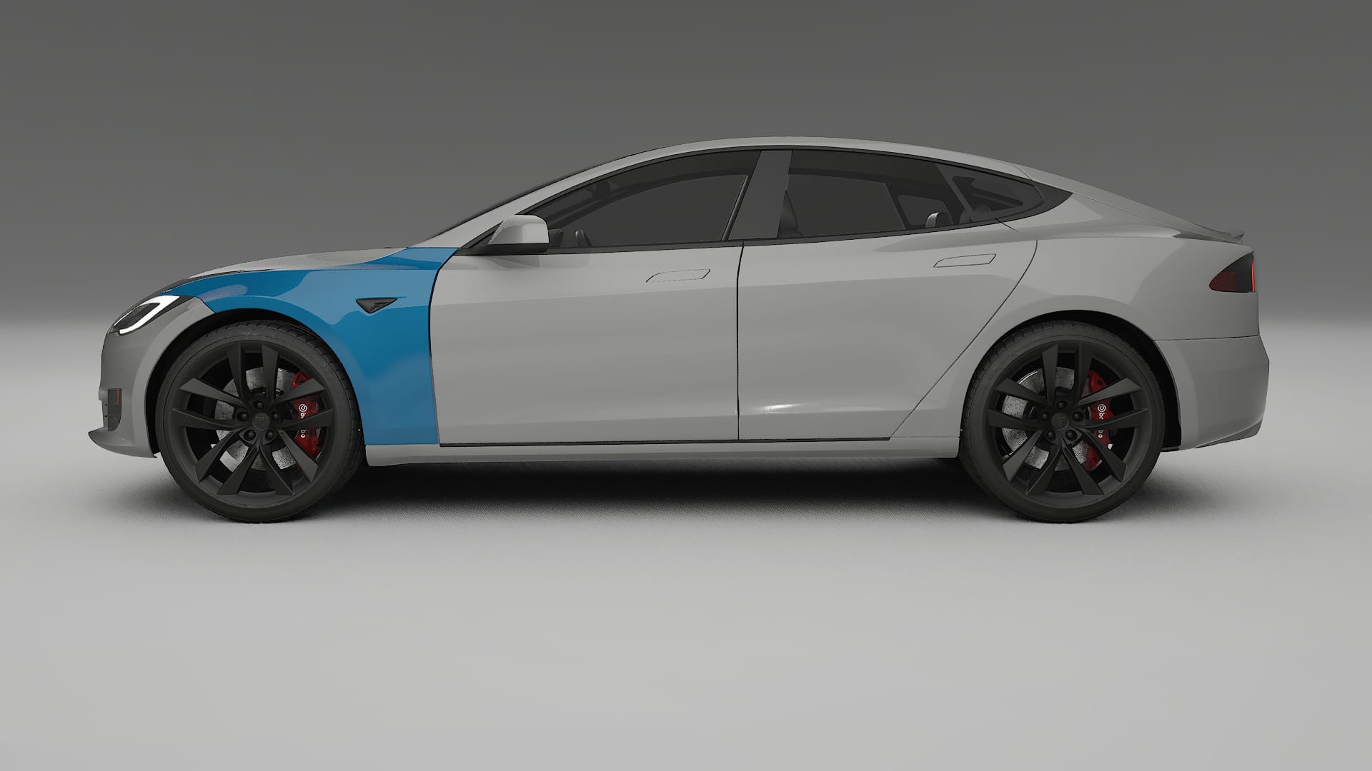 Lakbeschermingsfolie Tesla Model-S Refresh | CrystalGuard Transparante Volledige PPF Voorgevormde Set