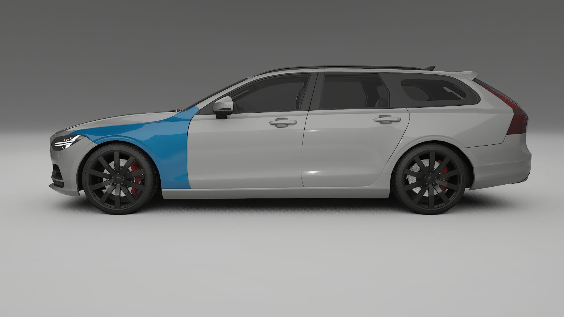 Lakbeschermingsfolie Volvo V90 P5 | CrystalGuard Transparante Volledige PPF Voorgevormde Set