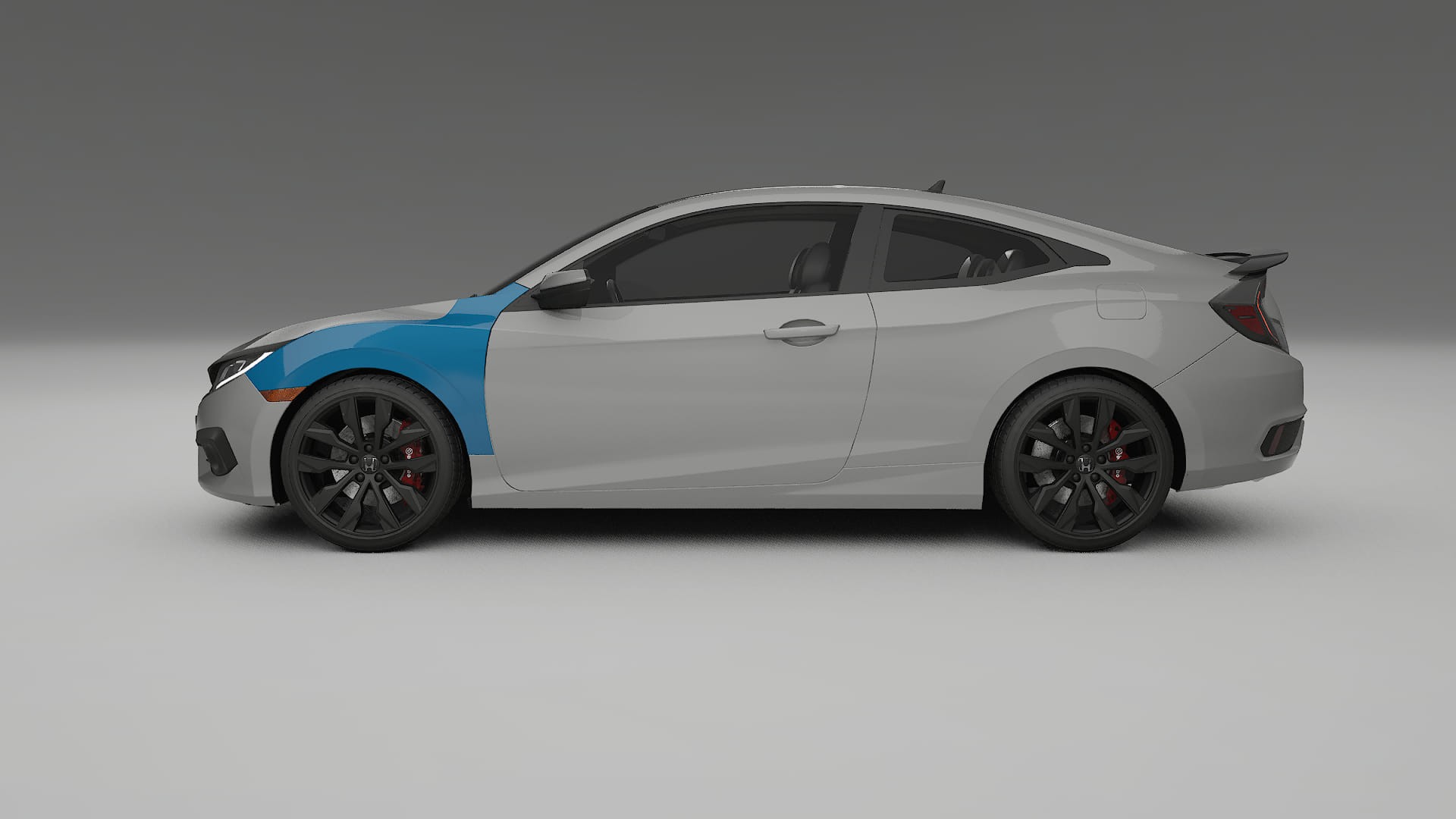 Lakbeschermingsfolie Honda Civic coupe prefacelift | CrystalGuard Transparante Volledige PPF Voorgevormde Set