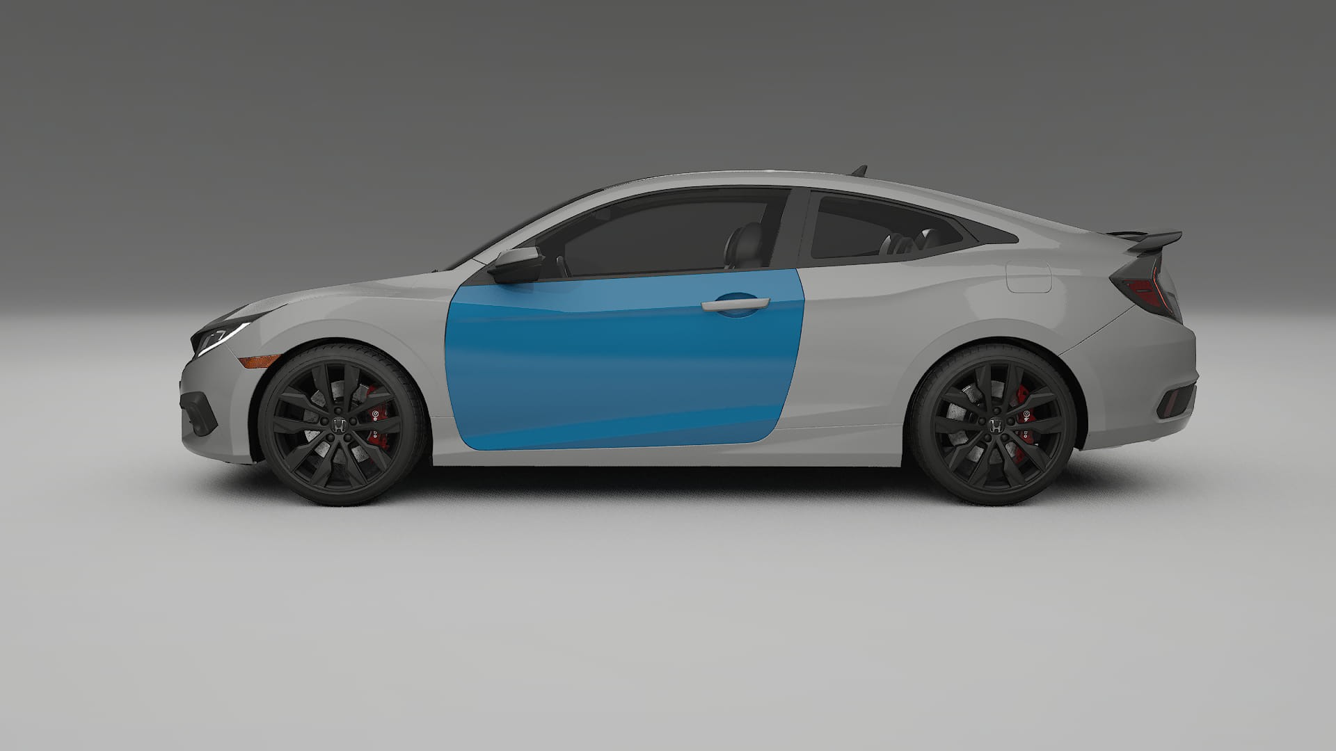 Lakbeschermingsfolie Honda Civic coupe prefacelift | CrystalGuard Transparante Volledige PPF Voorgevormde Set