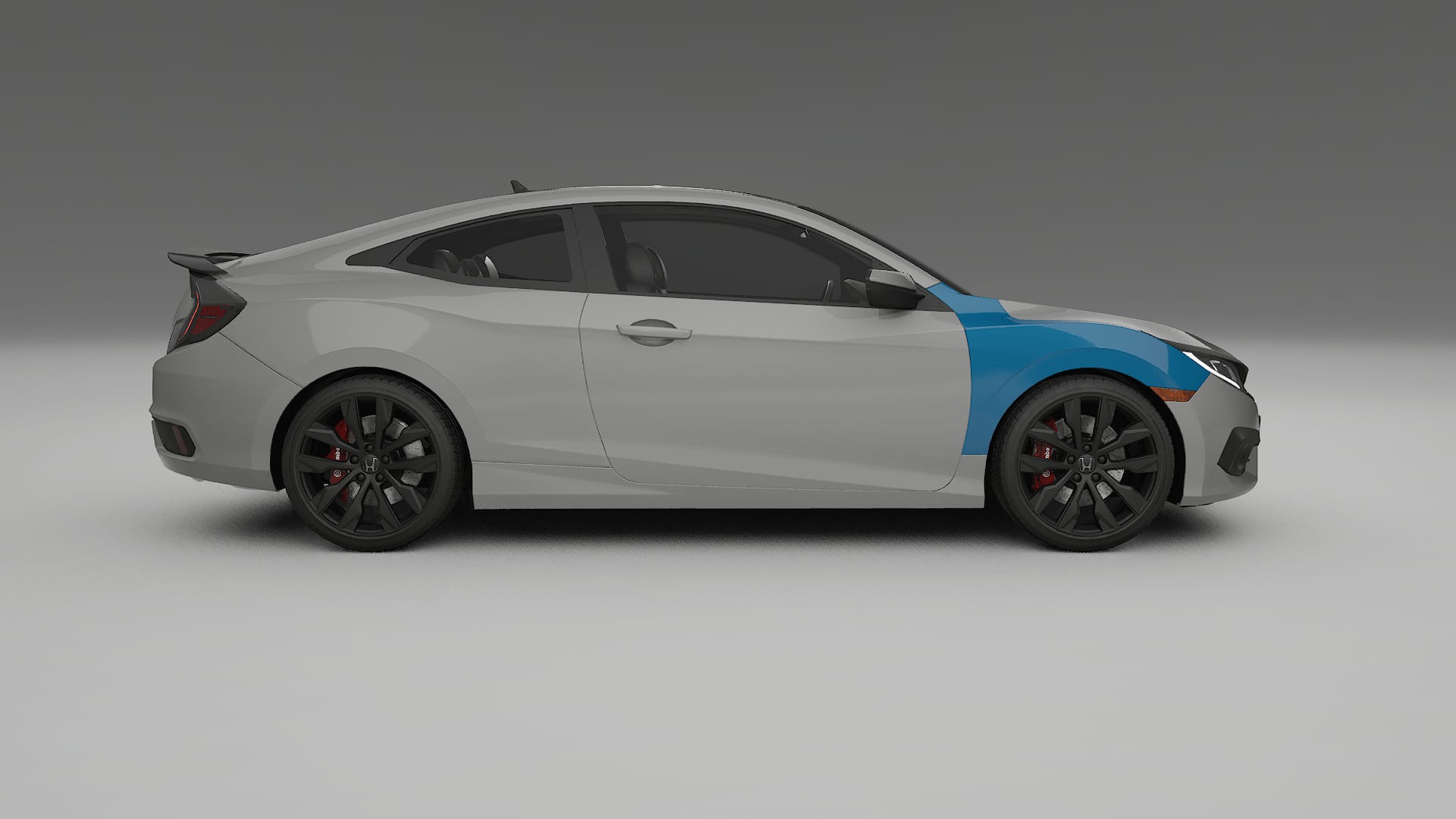 Lakbeschermingsfolie Honda Civic coupe prefacelift | CrystalGuard Transparante Volledige PPF Voorgevormde Set