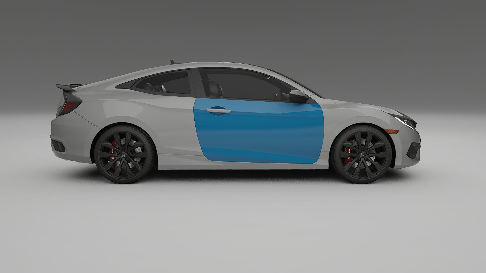 Lakbeschermingsfolie Honda Civic coupe prefacelift | CrystalGuard Transparante Volledige PPF Voorgevormde Set