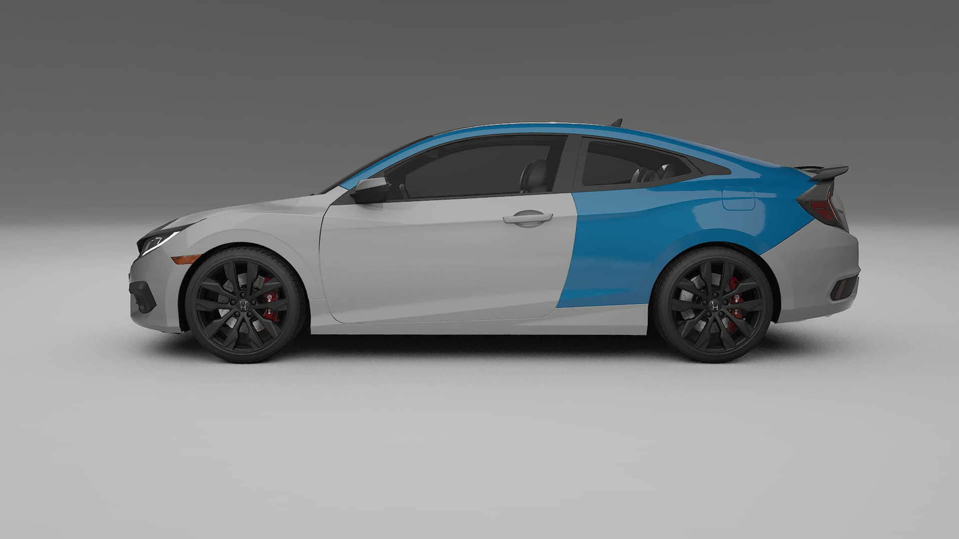 Lakbeschermingsfolie Honda Civic coupe prefacelift | CrystalGuard Transparante Volledige PPF Voorgevormde Set