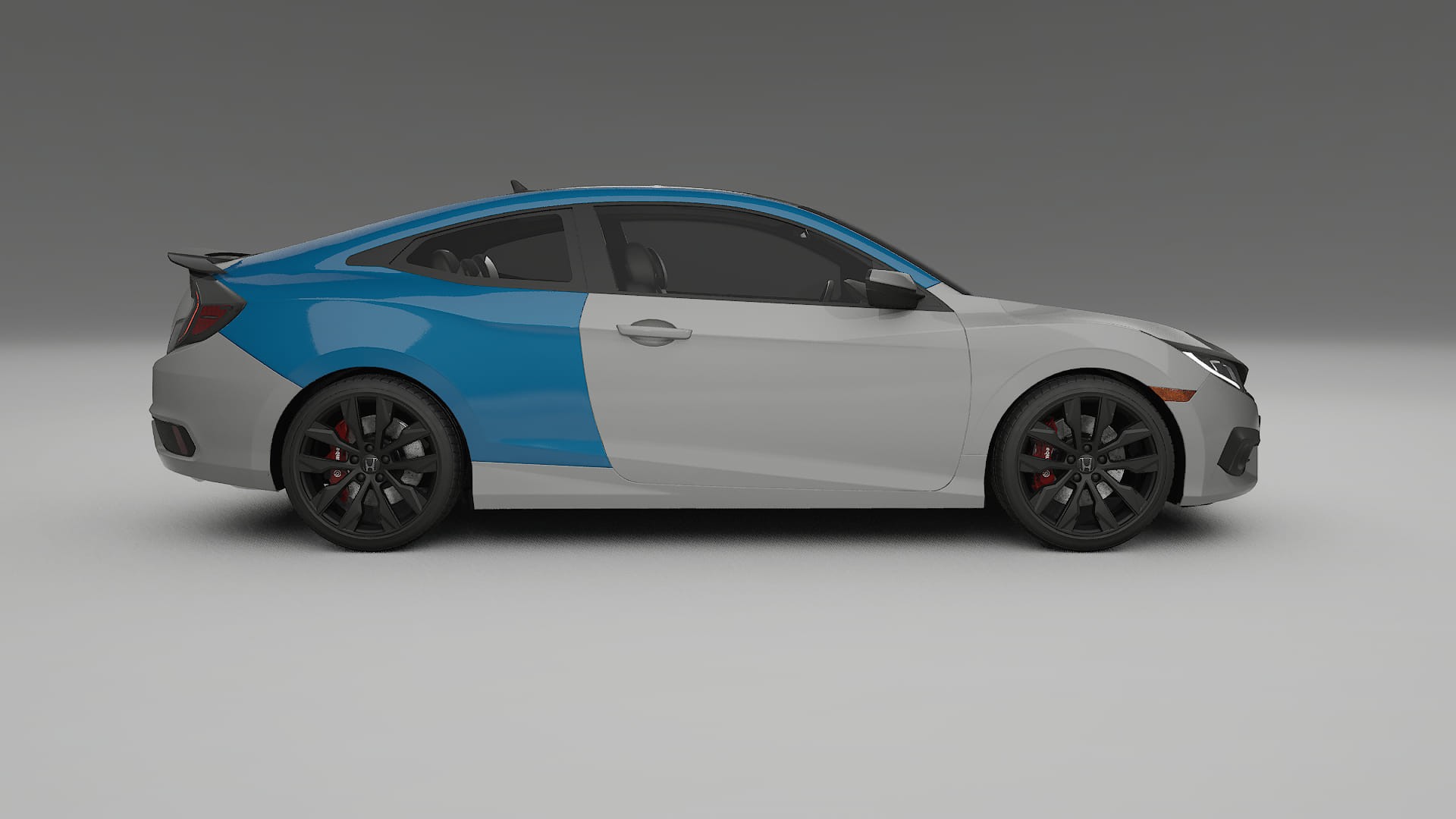 Lakbeschermingsfolie Honda Civic coupe prefacelift | CrystalGuard Transparante Volledige PPF Voorgevormde Set