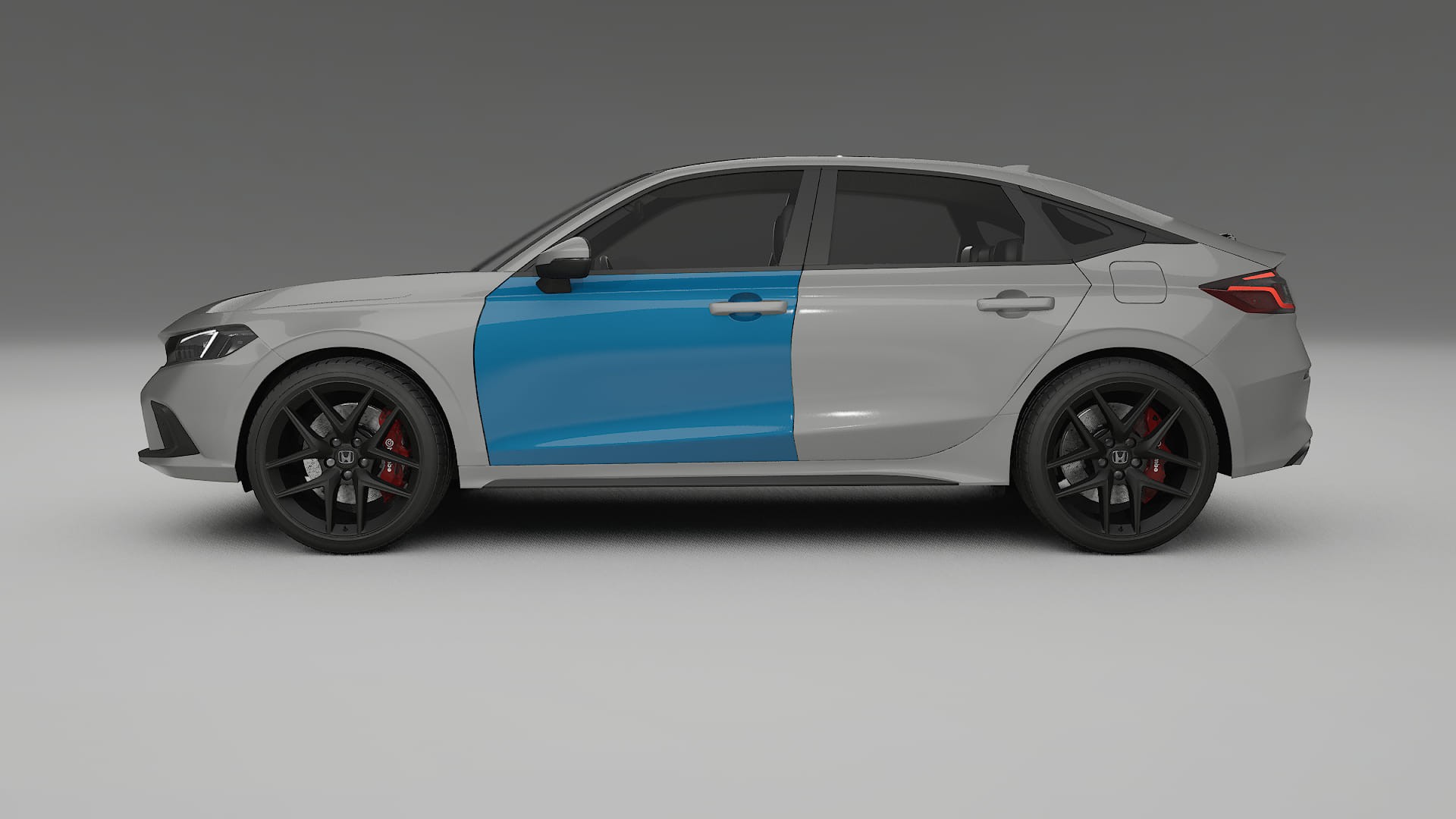 Lakbeschermingsfolie Honda Civic hatchback | CrystalGuard Transparante Volledige PPF Voorgevormde Set