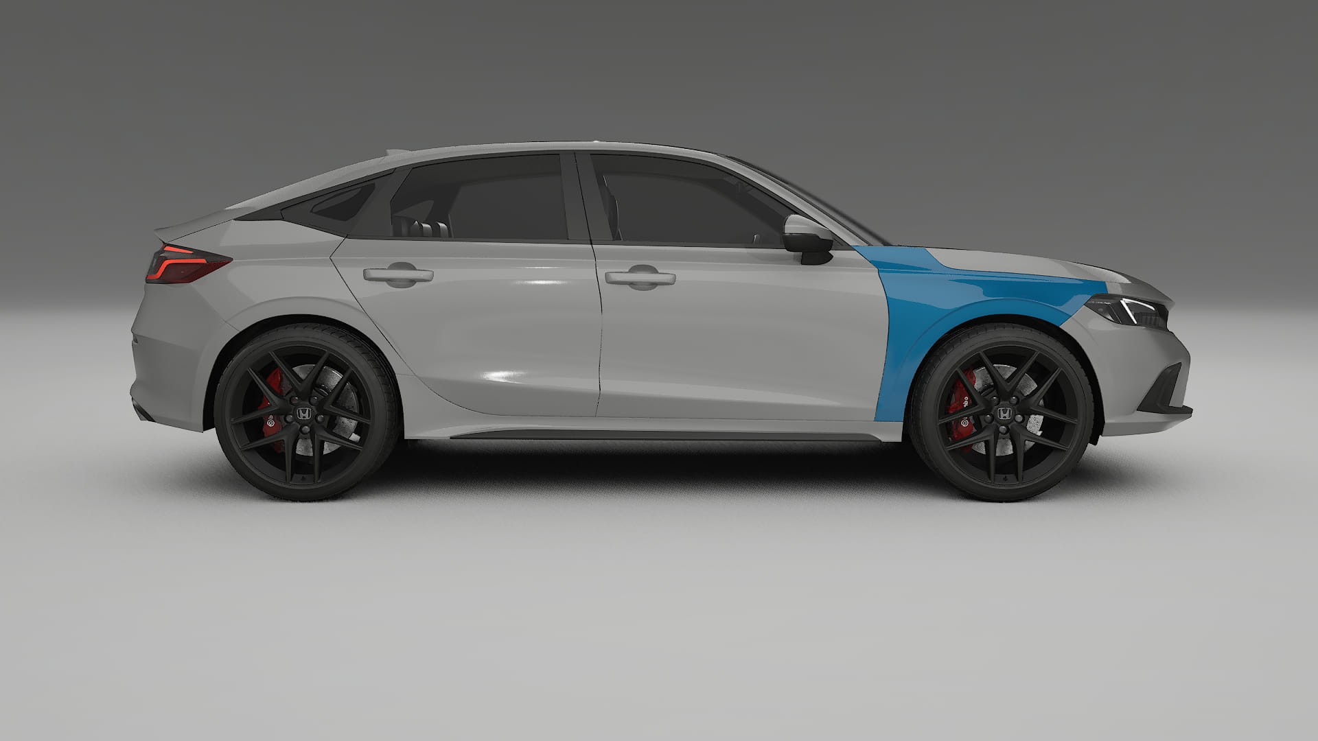 Lakbeschermingsfolie Honda Civic hatchback | CrystalGuard Transparante Volledige PPF Voorgevormde Set